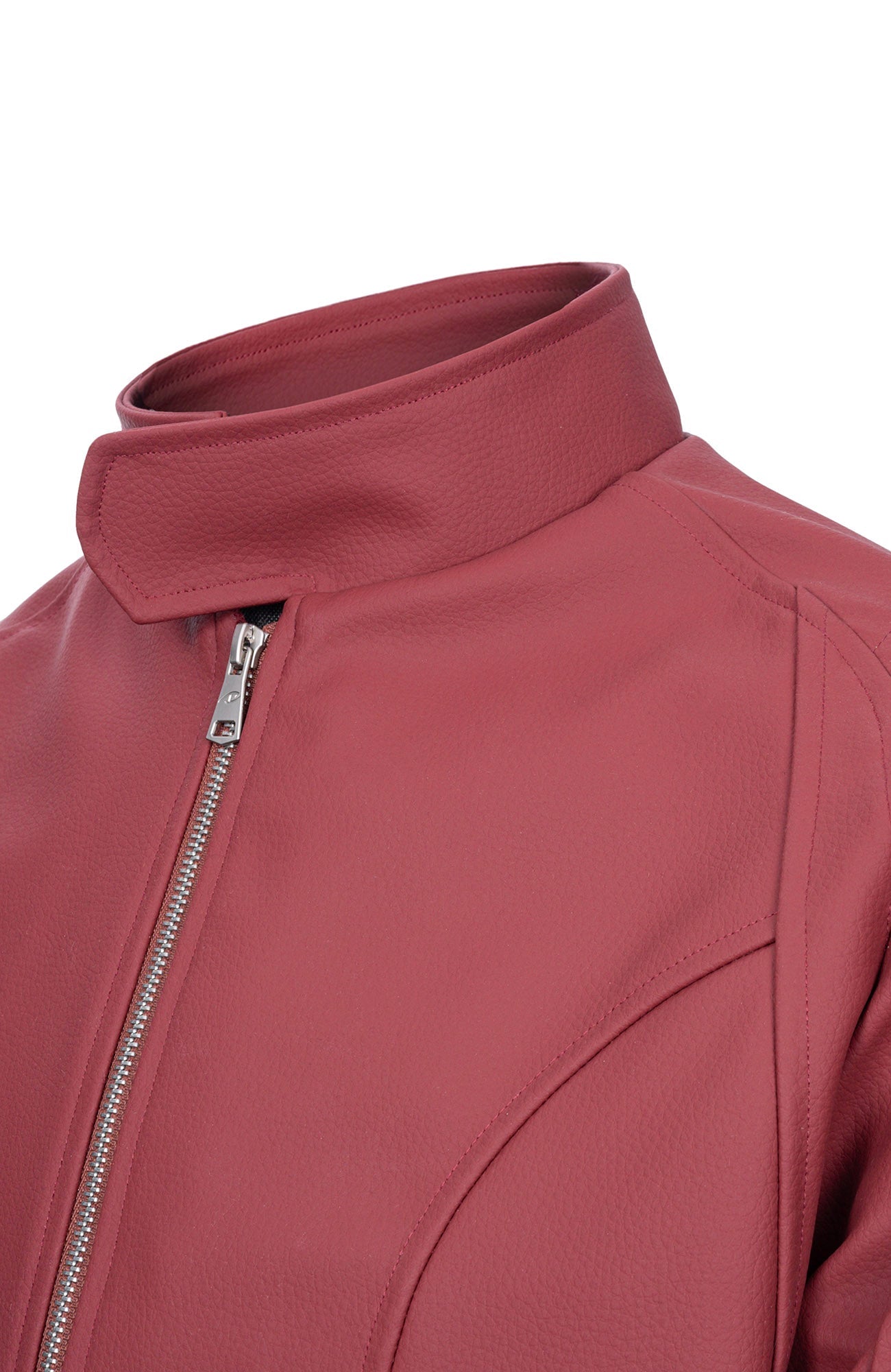 CATSSTAC Harrington PU Jacket-Jacket-M-Red-Free Shipping Leatheretro