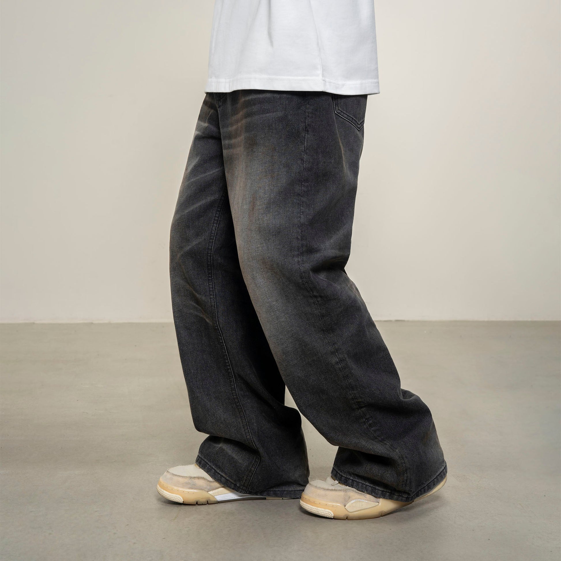 MAKEMORE Dirty Fit Straight-Leg Oversized Jeans-Jeans-S-Free Shipping Leatheretro