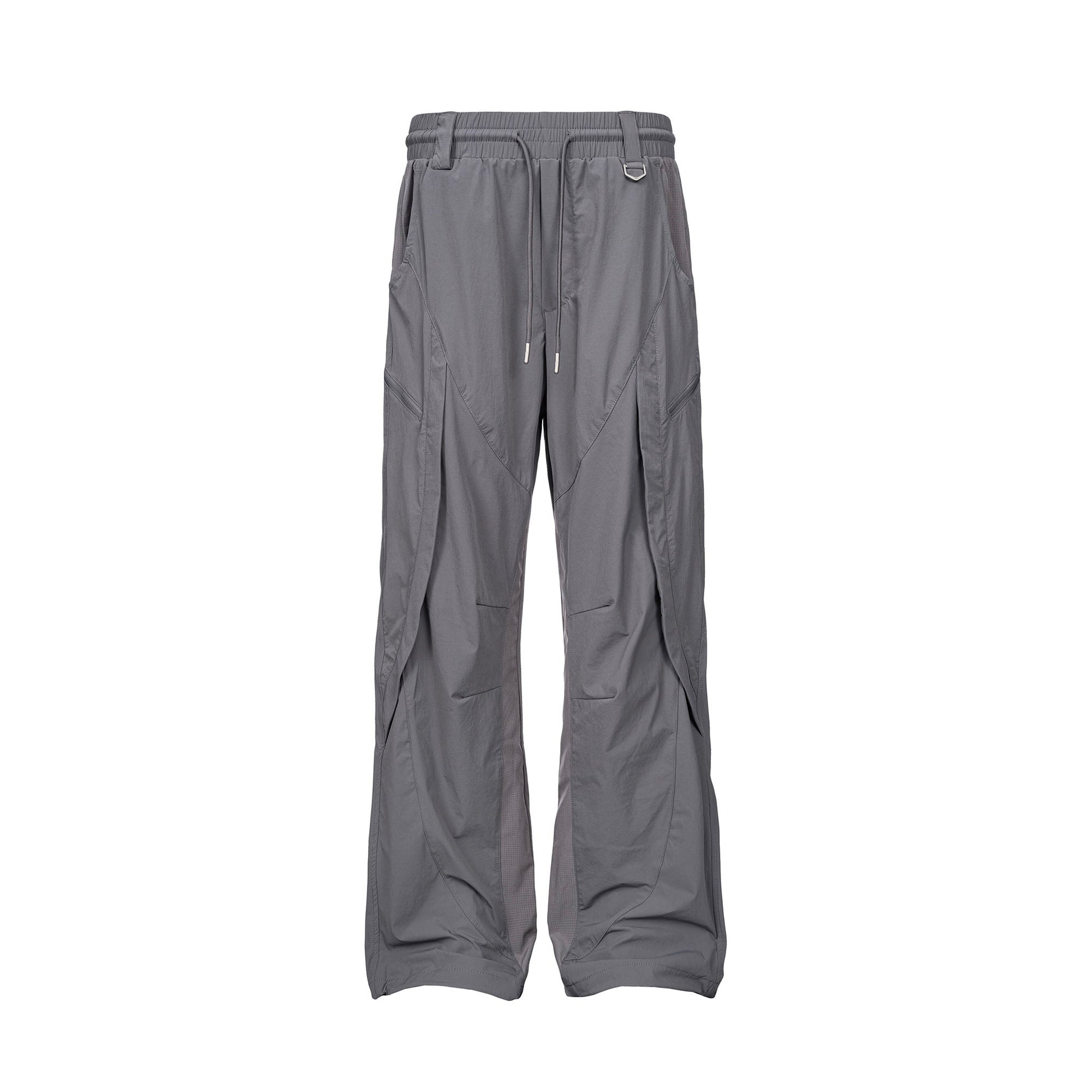 CATSSTAC Multi-Panel Layered Drawstring Pants-Pants-M (Preorder)-Gray-Free Shipping Leatheretro