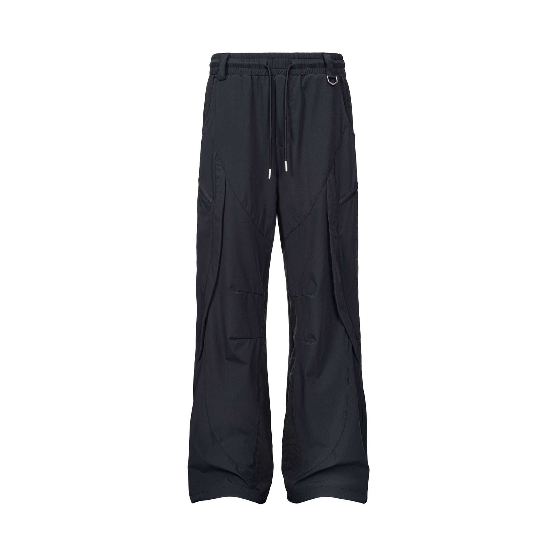 CATSSTAC Multi-Panel Layered Drawstring Pants-Pants-M (Preorder)-Black-Free Shipping Leatheretro