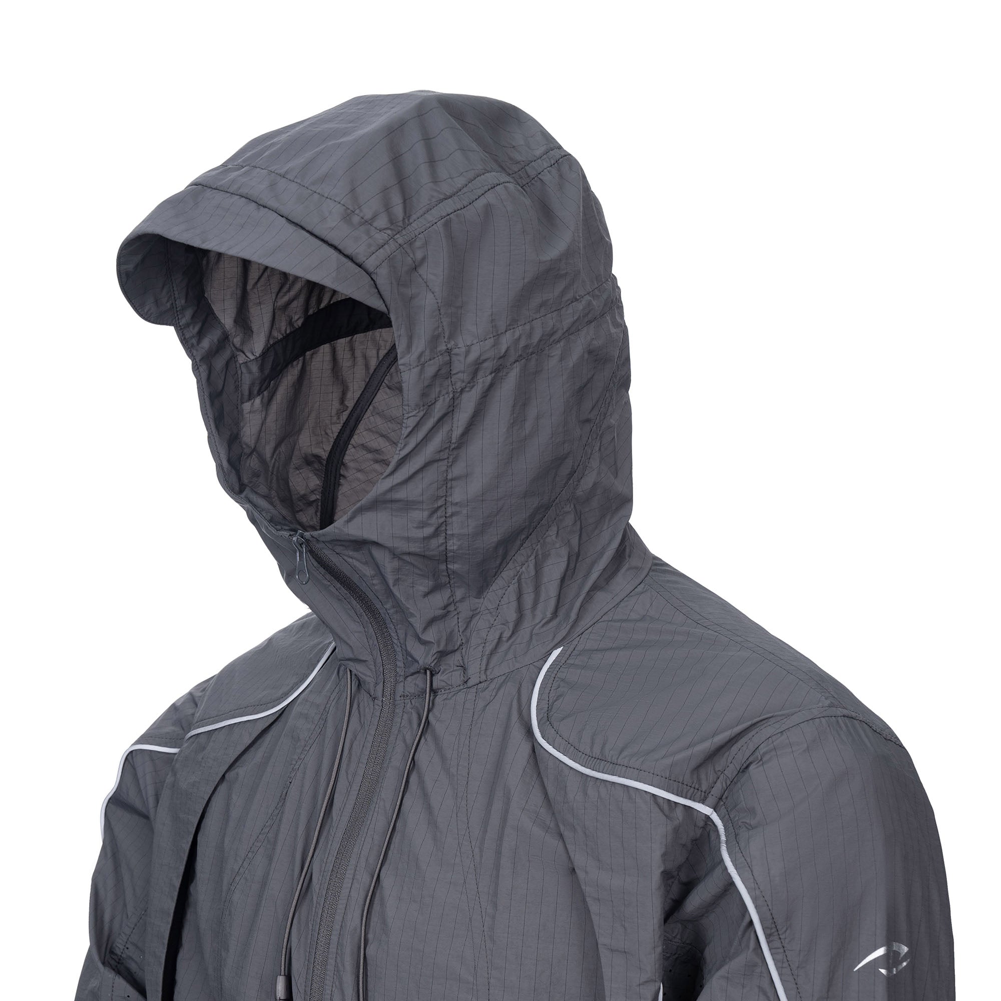 CATSSTAC Curved-Panel Lightweight UV Protection Jacket-Jacket-M (Preorder)-Light Gray-Free Shipping Leatheretro