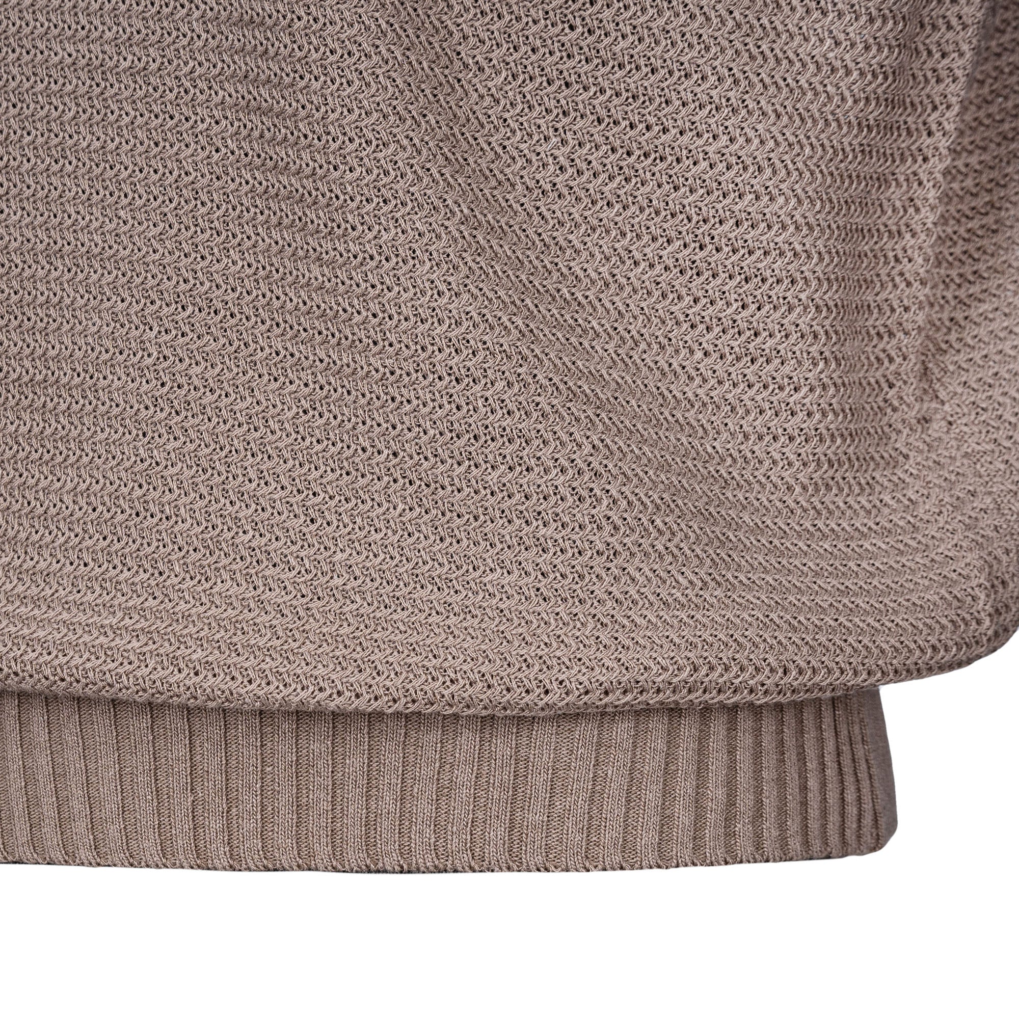 CATSSTAC Linen-Blend Knitted Polo Tee-Shirt-M-Beige-Free Shipping Leatheretro