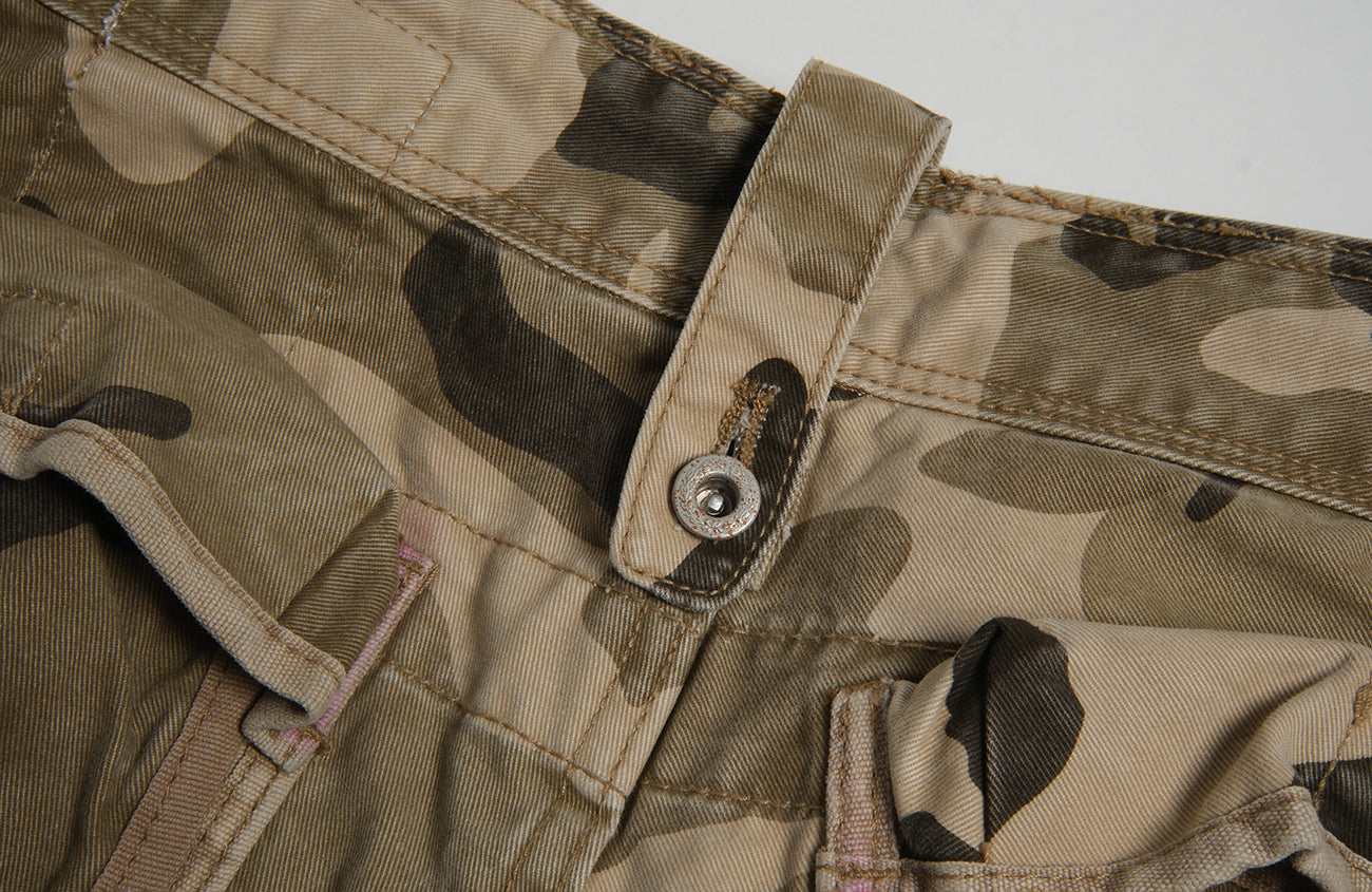 NEIGBORL Camo Multi-Pocket Straight Cargo Pants-Pants-S (Preorder)-Free Shipping Leatheretro