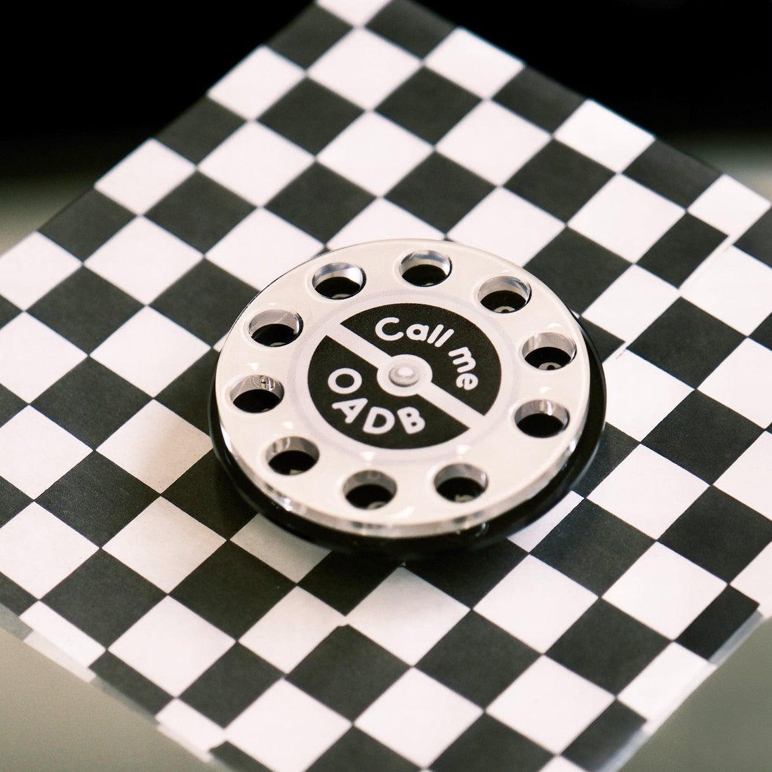 ONADAILYBASIS Rotary Dial Spinner Phone Grip-Other Accessories-Red-Free Shipping Leatheretro