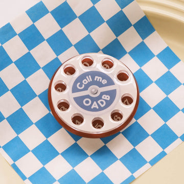 ONADAILYBASIS Rotary Dial Spinner Phone Grip-Other Accessories-Red-Free Shipping Leatheretro
