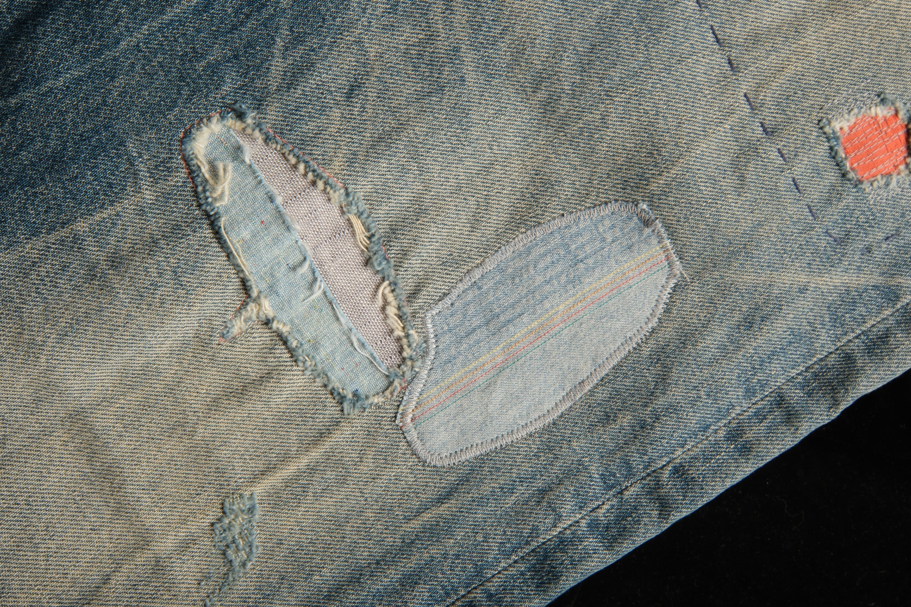 NEIGBORL Retro Washed Patch Distressed Jeans-Jeans-XS-Free Shipping Leatheretro