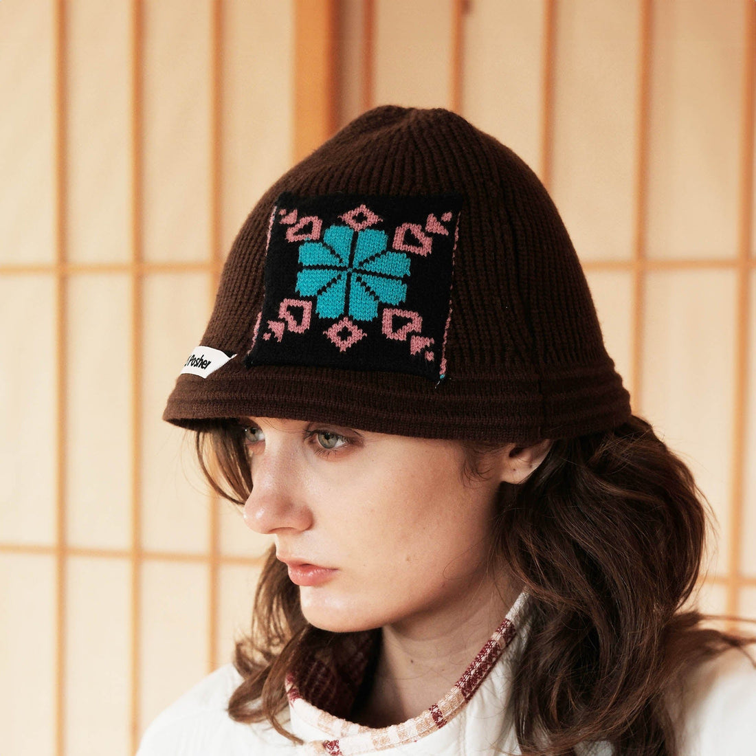 MIICHOUS Edelweiss Knitted Bucket Hat-Hat, Cap, Beanie-One Size-Blue-Free Shipping Leatheretro