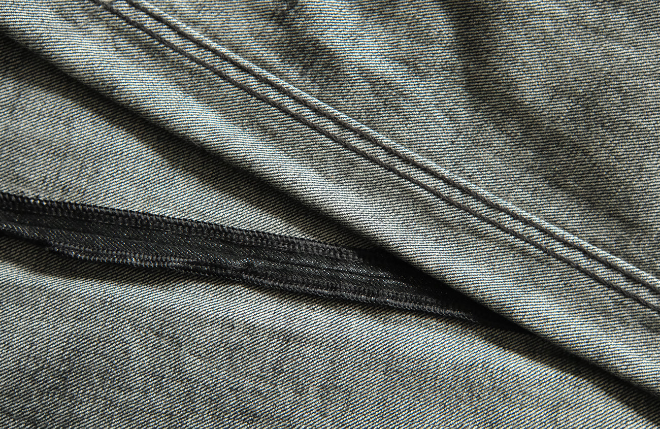 NEIGBORL Wash Distressed Loose-Fit Jeans Black-Jeans-S (Preorder)-Free Shipping Leatheretro