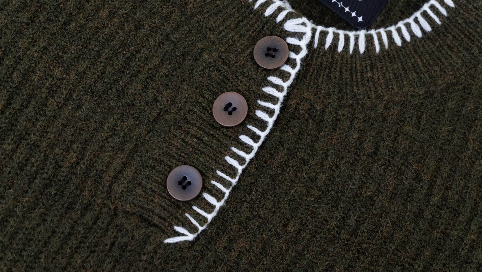 IN EXISTENCE Essential Ribbed Henley Sweater-Sweater-XS-Green-Free Shipping Leatheretro