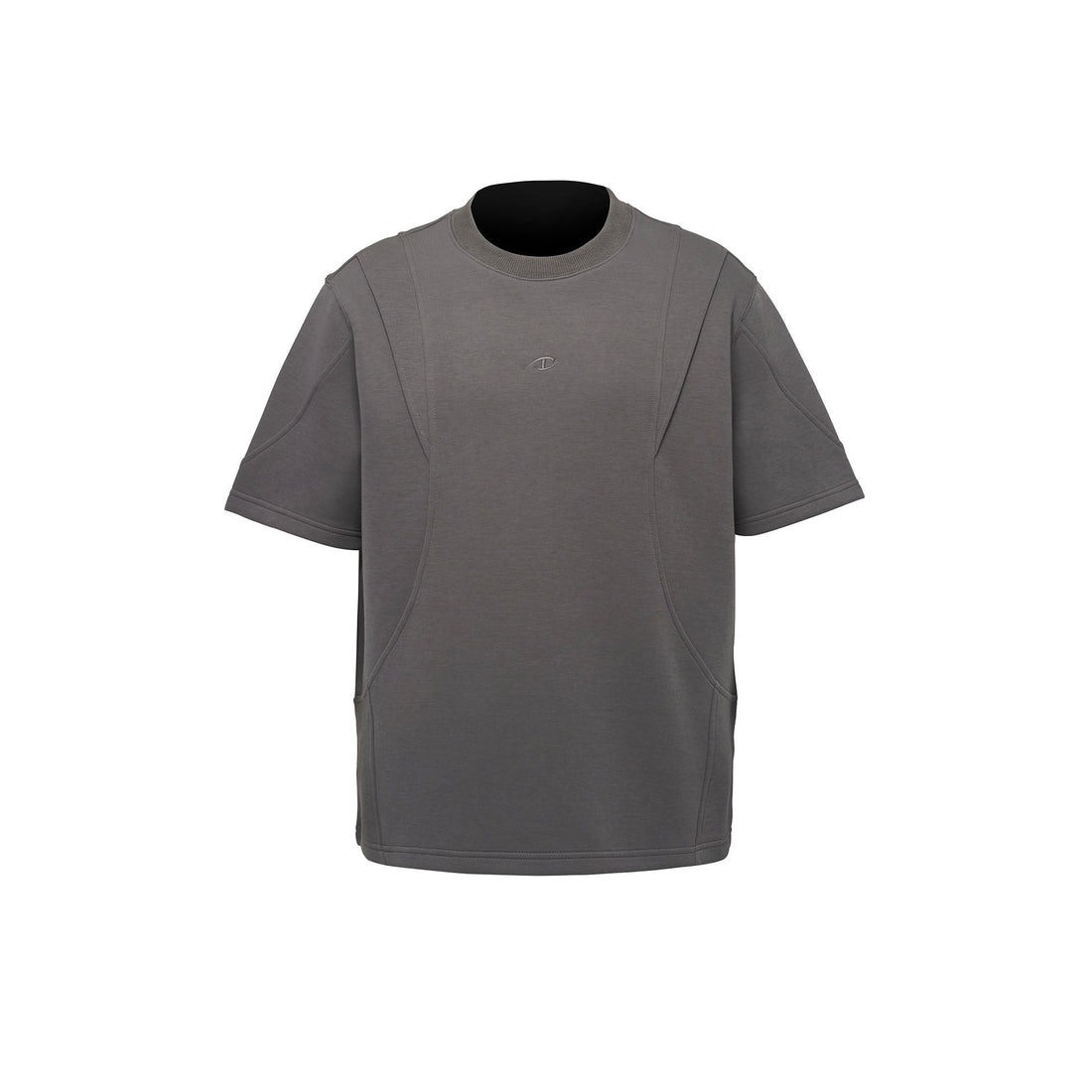 CATSSTAC Structured Paneled Pocket T-Shirt-T Shirt-M-Gray-Free Shipping Leatheretro