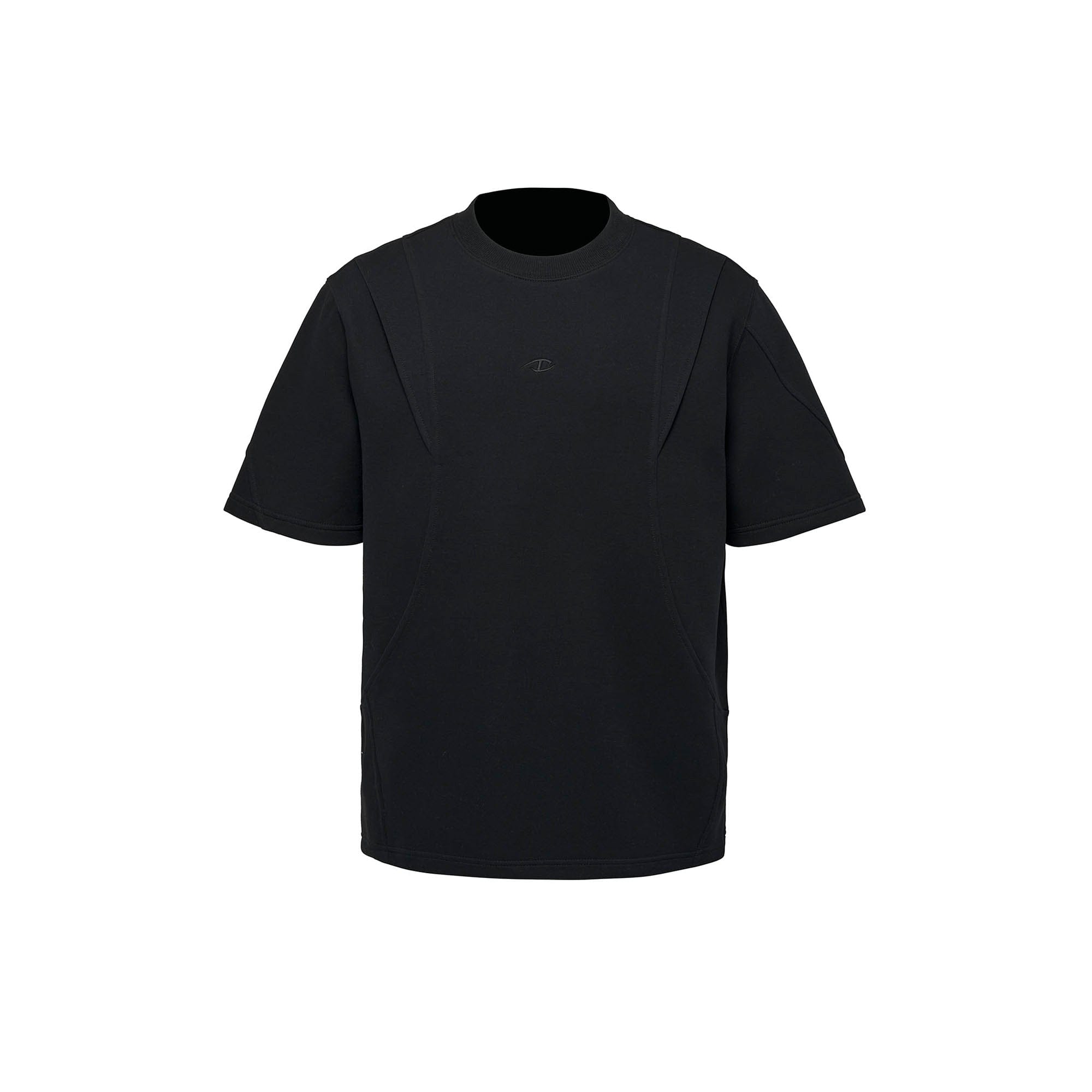CATSSTAC Structured Paneled Pocket T-Shirt-T Shirt-M-Black-Free Shipping Leatheretro