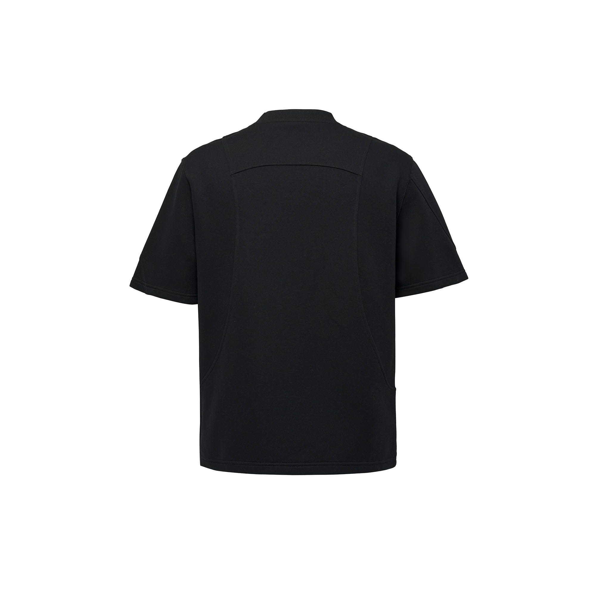 CATSSTAC Structured Paneled Pocket T-Shirt-T Shirt-M-Gray-Free Shipping Leatheretro