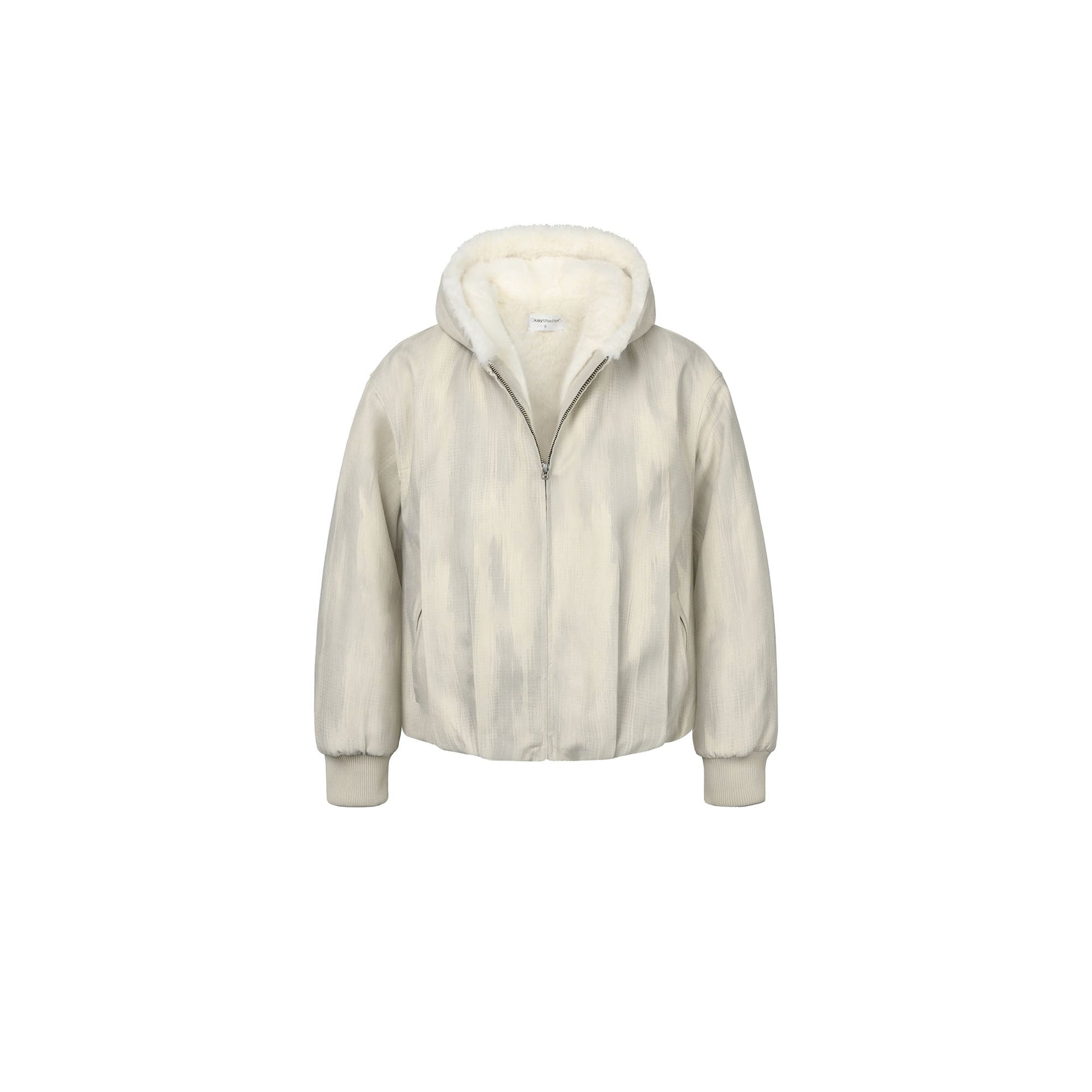 OKAYTHXBYE Faux Mink Lined Hooded Bomber Jacket-Jacket-S-Khaki-Free Shipping Leatheretro