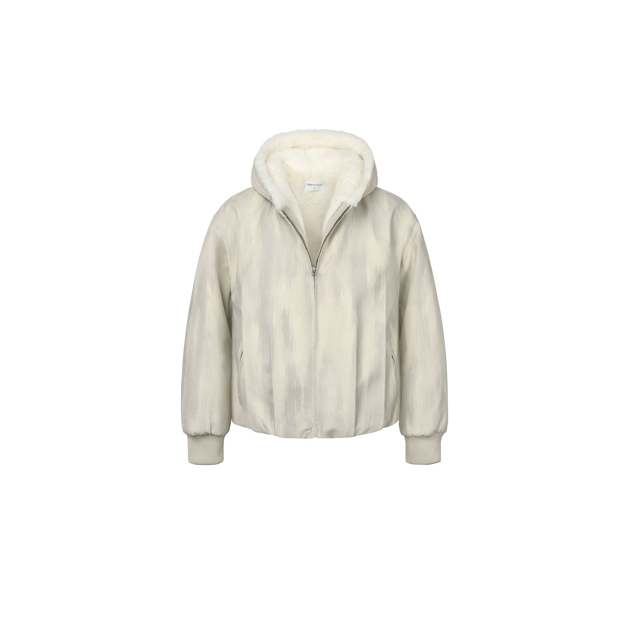 OKAYTHXBYE Faux Mink Lined Hooded Bomber Jacket-Jacket-S-Khaki-Free Shipping Leatheretro