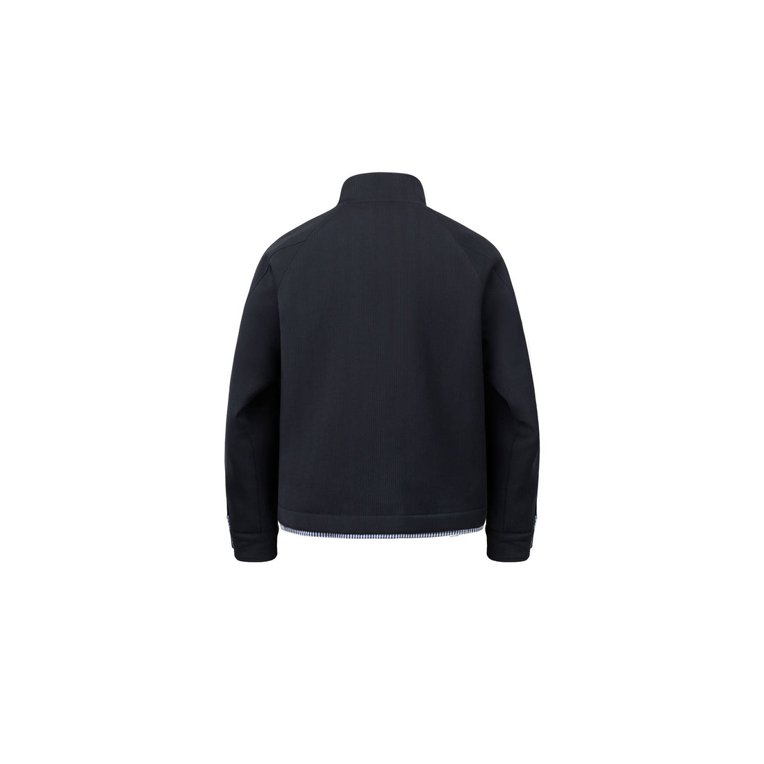 OKAYTHXBYE Gingham Panel Wool-Filled Jacket-Jacket-S-Free Shipping Leatheretro