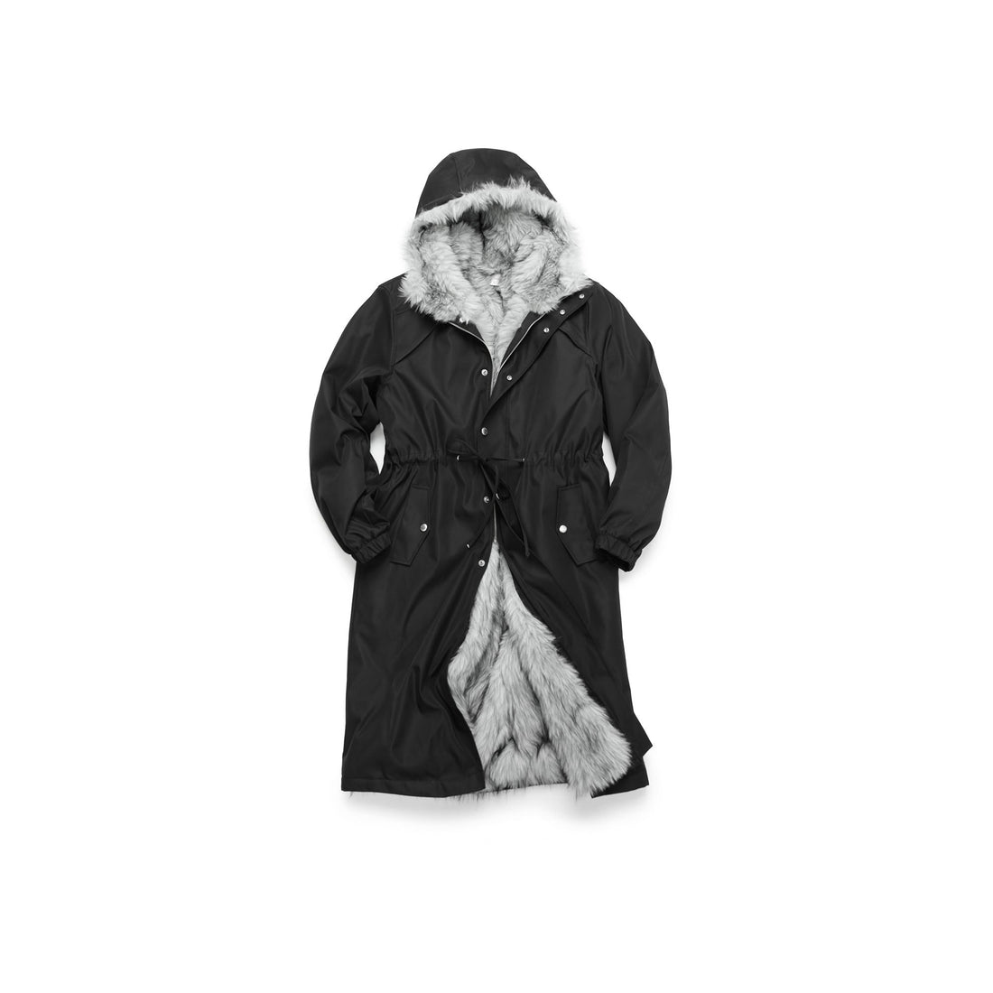 OKAYTHXBYE Faux Fur Lined Oversized Parka-Jacket-S (Preorder)-Free Shipping Leatheretro
