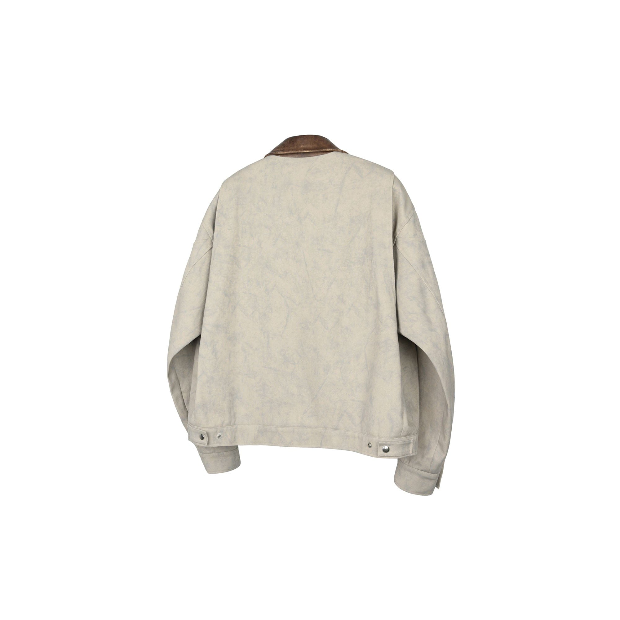 OKAYTHXBYE Essential Contrast Collar Washed Jacket-Jacket-Purple-S-Free Shipping Leatheretro