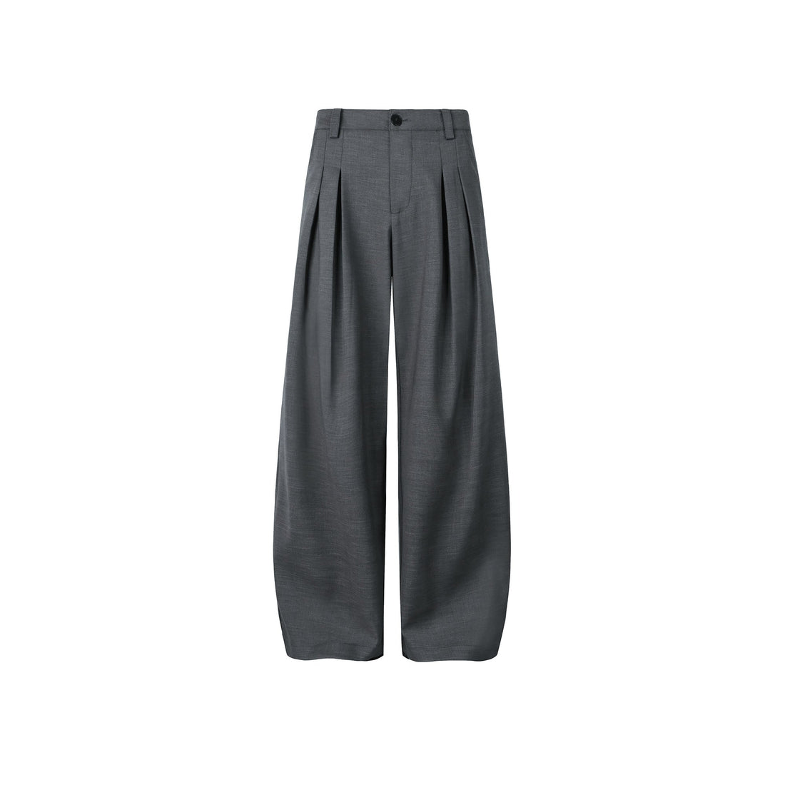 OKAYTHXBYE Essential Pleat Wide-Leg Trousers-Pants-S-Black-Free Shipping Leatheretro