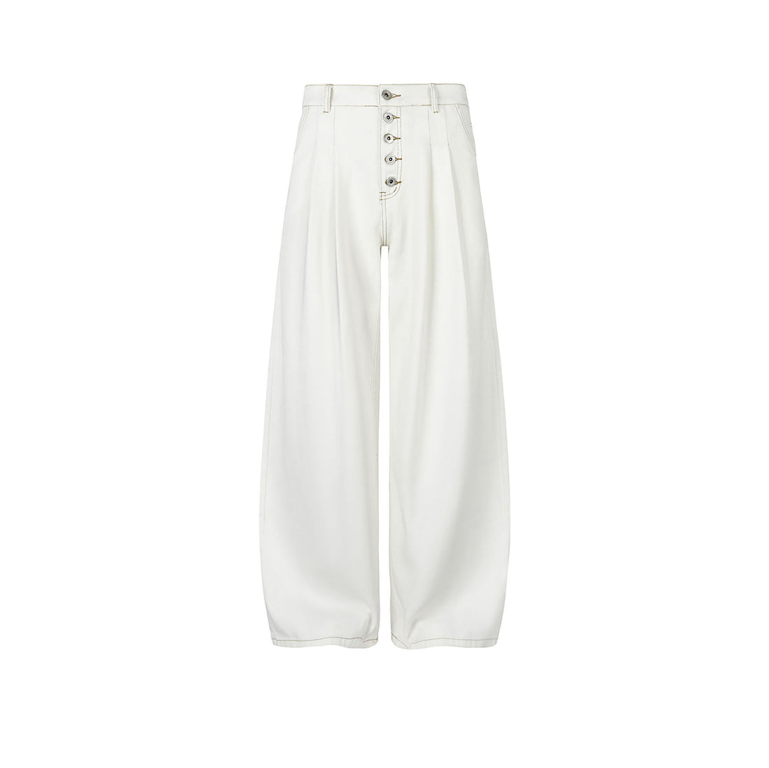 OKAYTHXBYE Classic Pleated Wide-Leg Jeans-Jeans-S-Black-Free Shipping Leatheretro