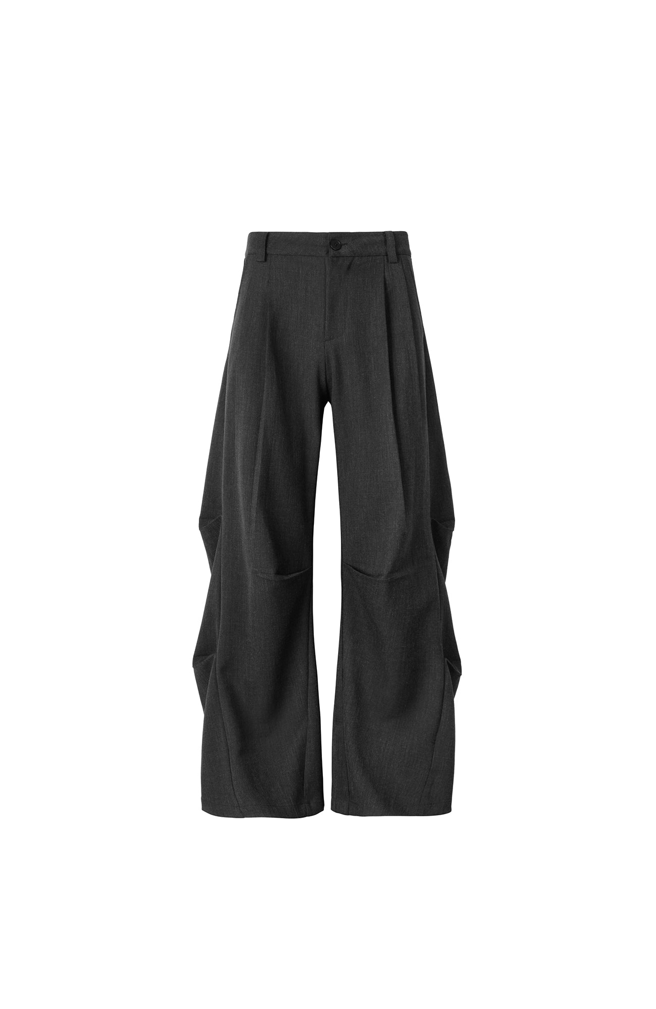 OKAYTHXBYE Geometric Multi-Pleated Trousers-Pants-S-Black-Free Shipping Leatheretro