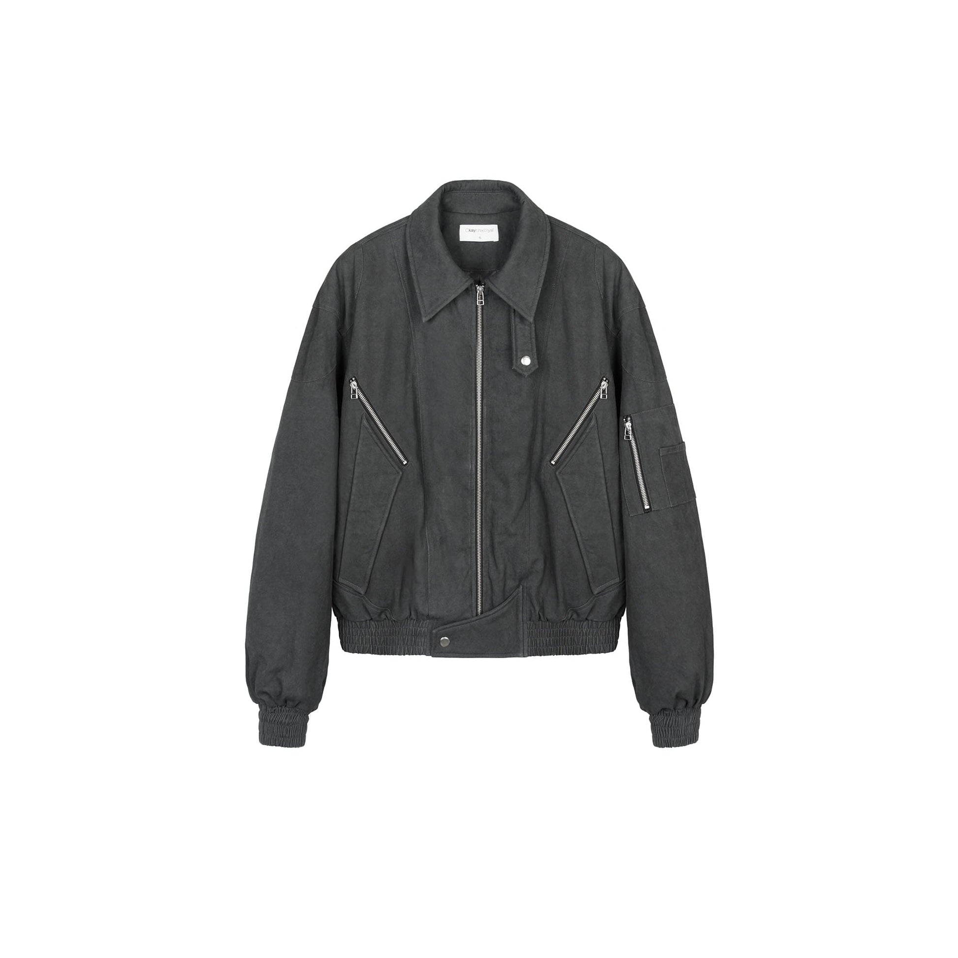 OKAYTHXBYE 3M Thinsulate Padded Multi-Zip Bomber Jacket-Jacket-S-Free Shipping Leatheretro