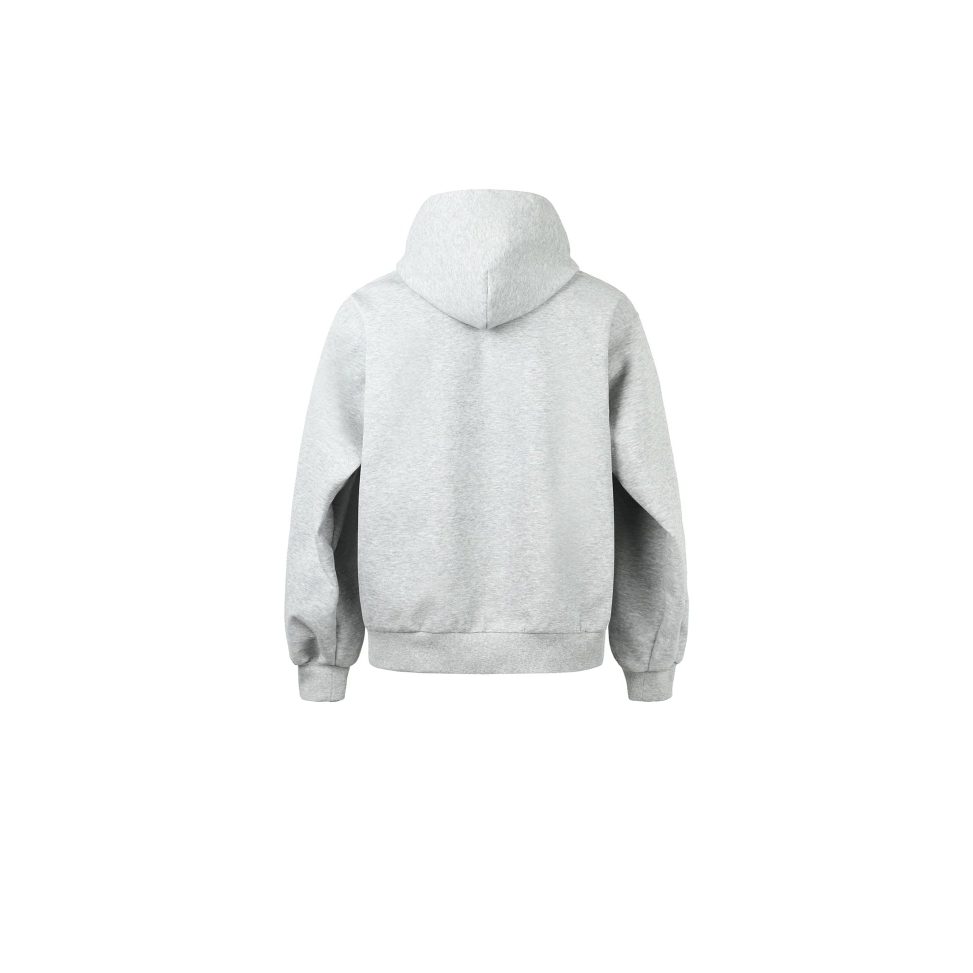 OKAYTHXBYE Houndstooth-Lined Zip-Up Hooded Jacket-Jacket-S-Gray-Free Shipping Leatheretro