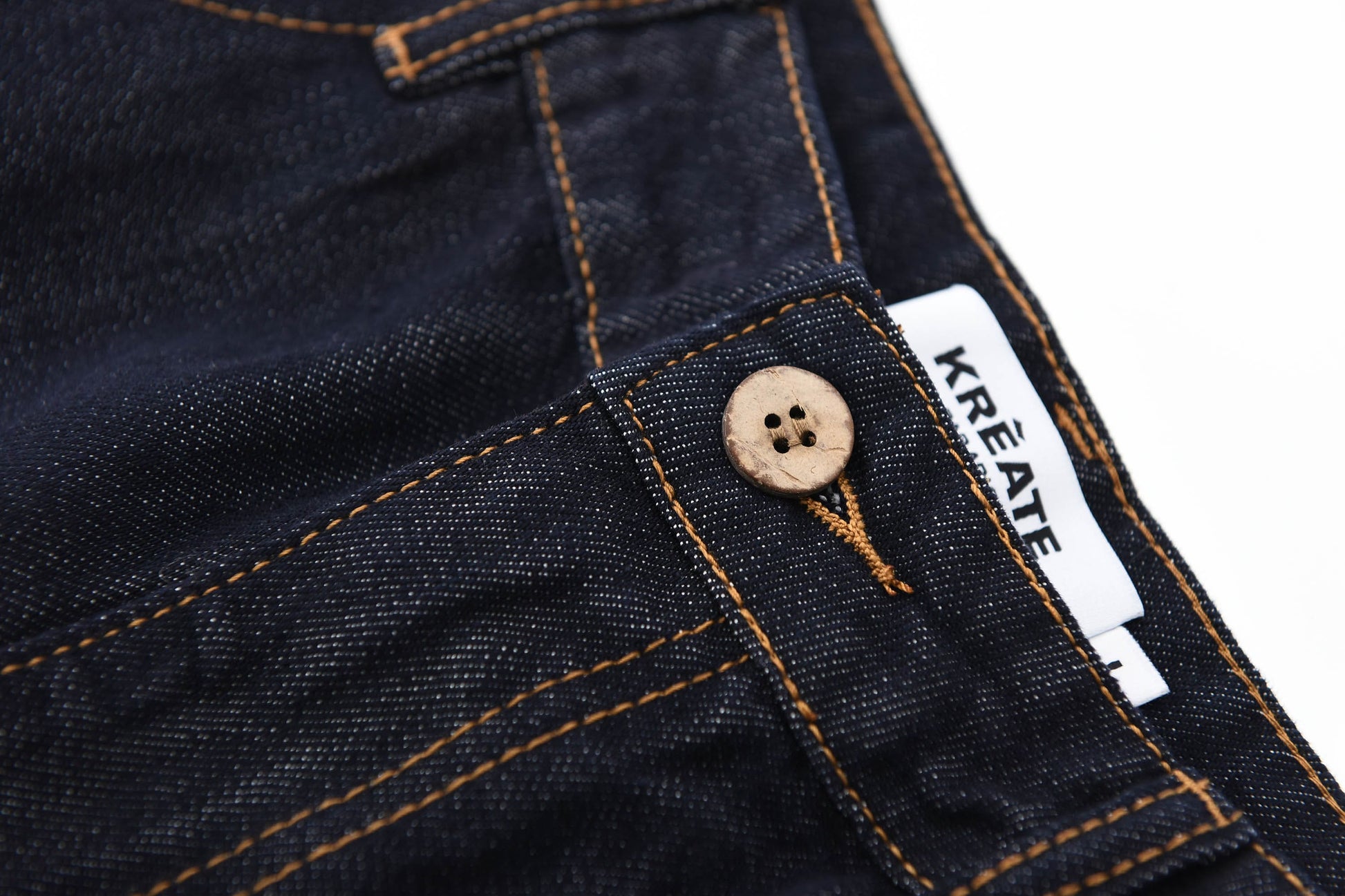 KREATE Button-Trim Flared Jeans-Jeans-S - 30"-Free Shipping Leatheretro