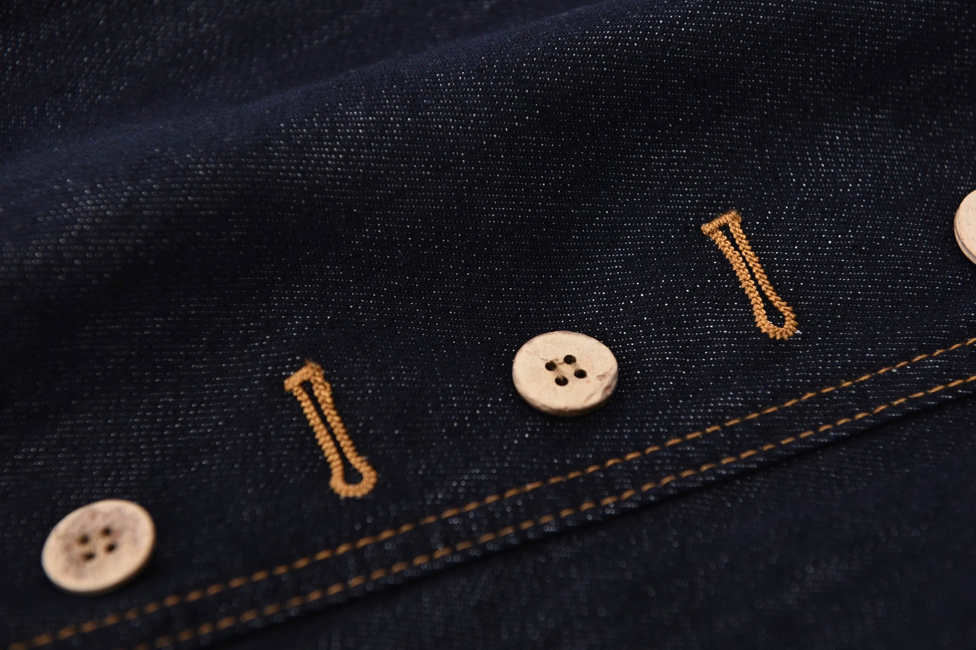 KREATE Button-Trim Flared Jeans-Jeans-S - 30"-Free Shipping Leatheretro