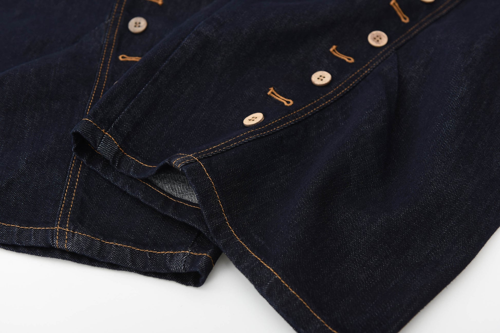 KREATE Button-Trim Flared Jeans-Jeans-S - 30"-Free Shipping Leatheretro