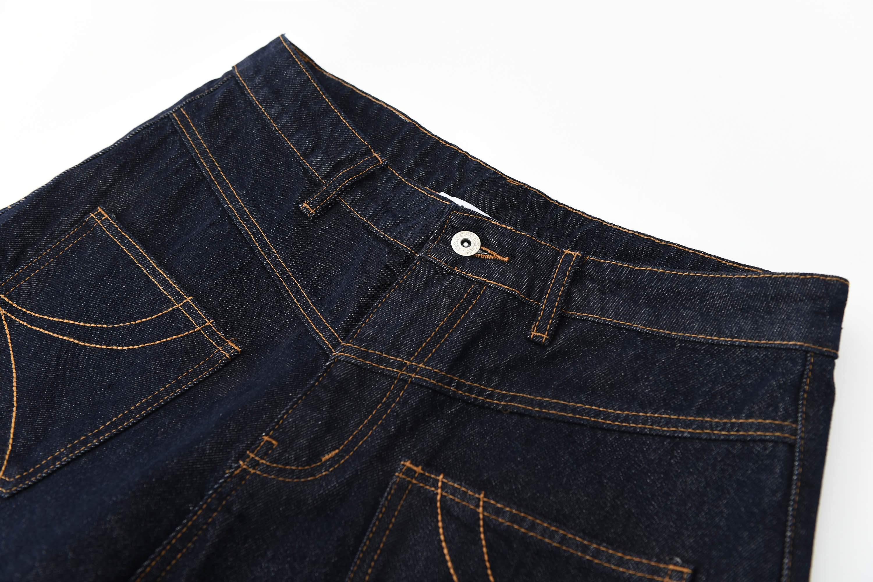 KREATE Reversed Fold-Over Wide-Leg Jeans-Jeans-S - 30"-Free Shipping Leatheretro