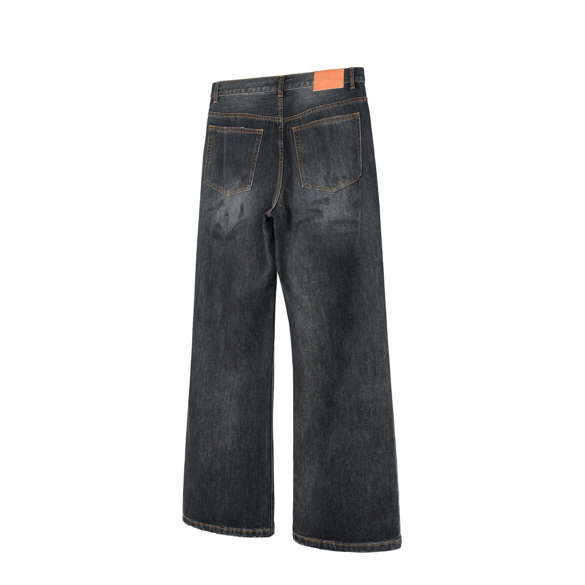 OKAYTHXBYE Paint-Splattered Distressed Jeans-Jeans-S-Blue-Free Shipping Leatheretro