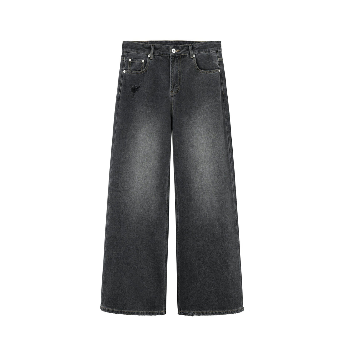 OKAYTHXBYE Minimalist Washed Wide-Leg Jeans-Jeans-S-Blue-Free Shipping Leatheretro