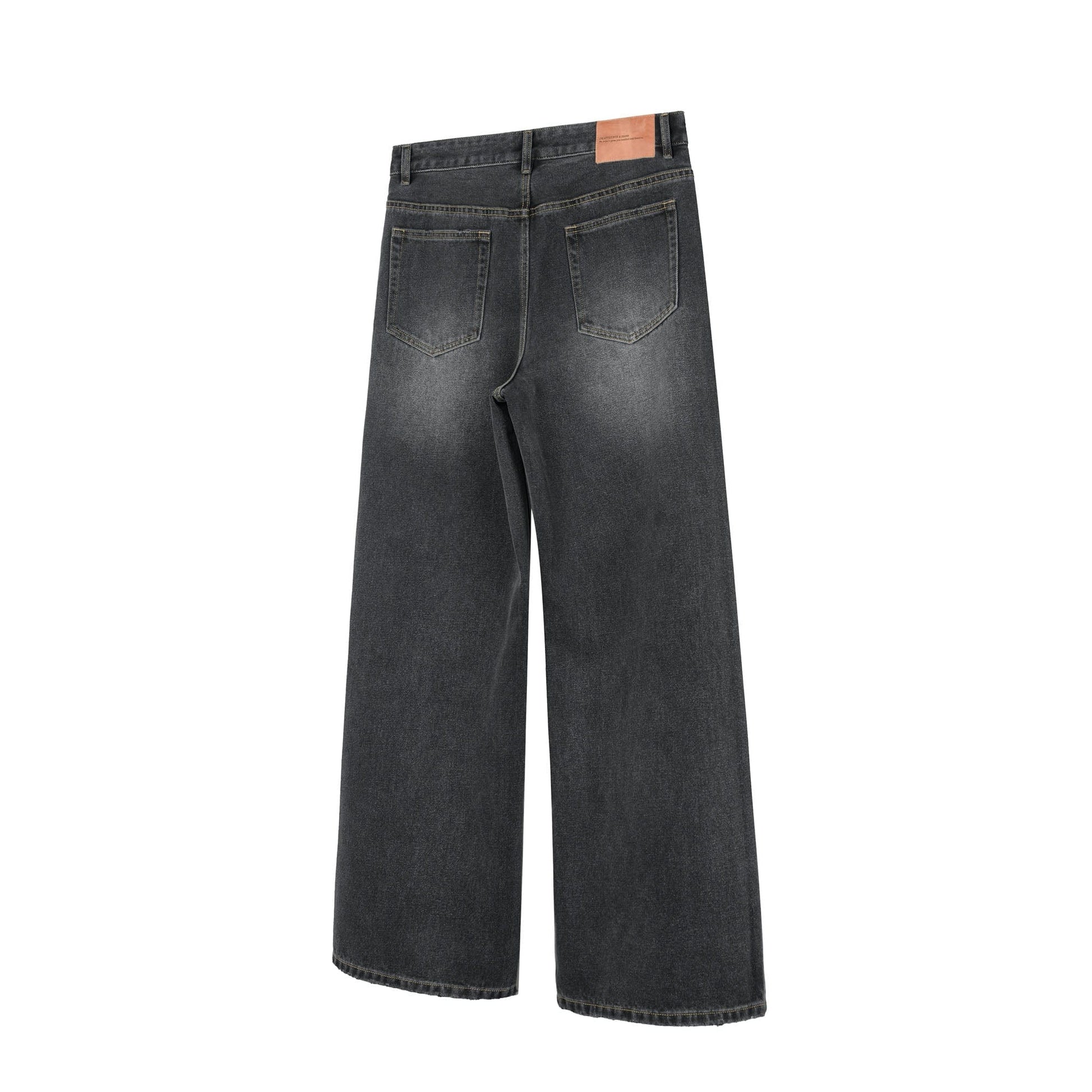 OKAYTHXBYE Minimalist Washed Wide-Leg Jeans-Jeans-S-Blue-Free Shipping Leatheretro