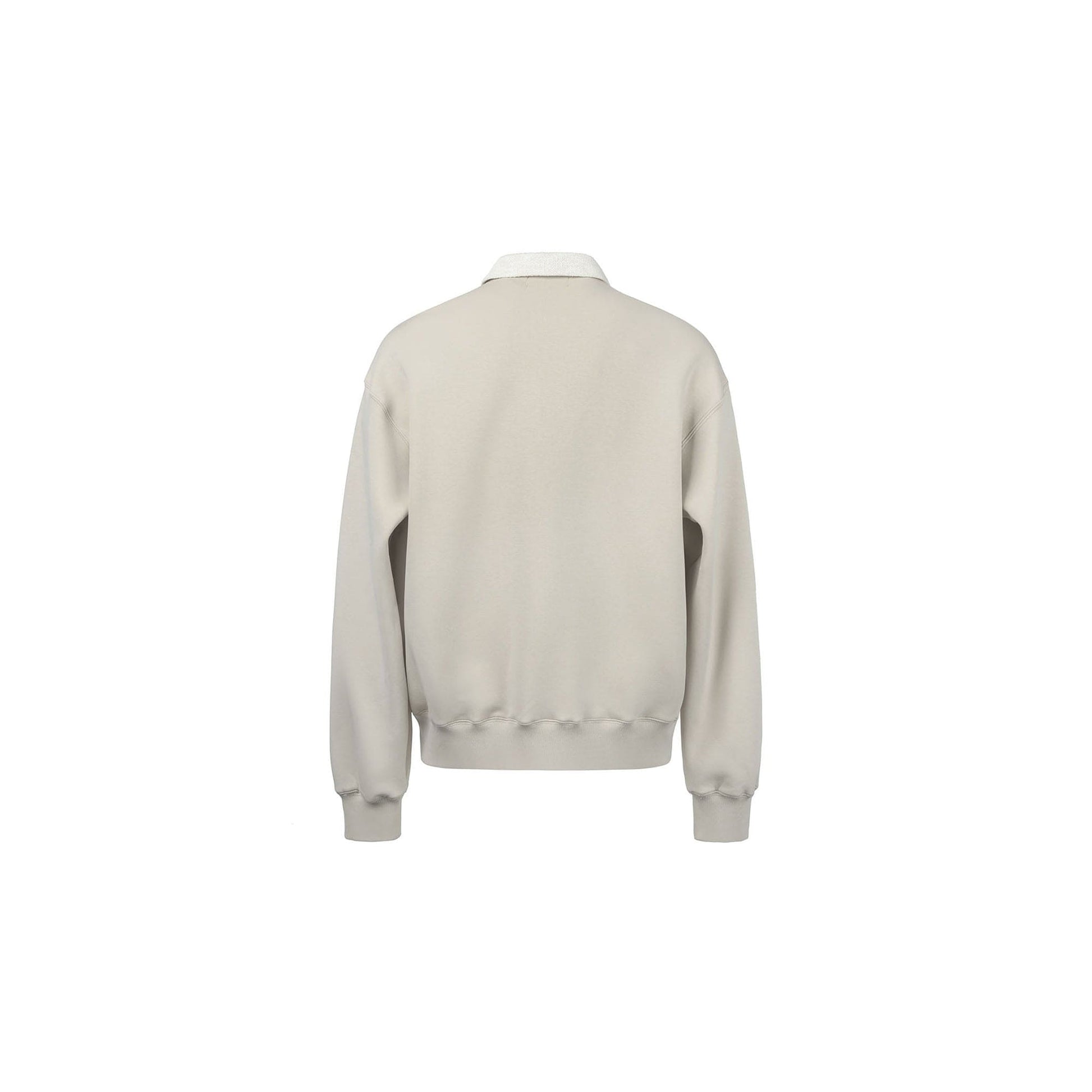 OKAYTHXBYE Flexweave Contrast Collar Sweatshirt-Sweatshirt-S-Black-Free Shipping Leatheretro