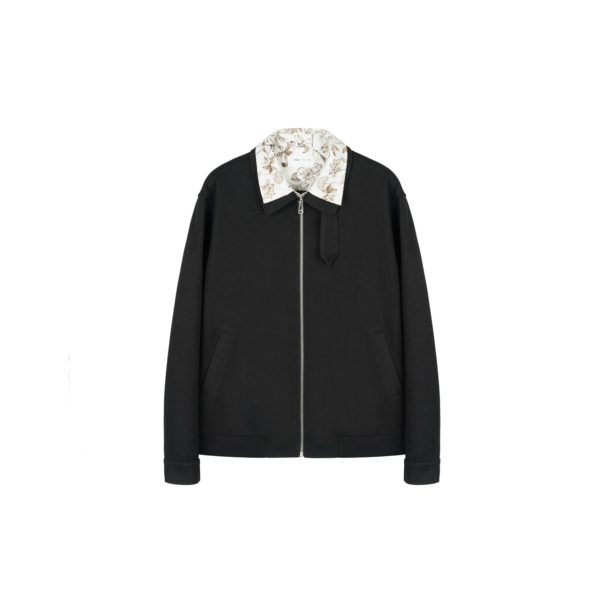 OKAYTHXBYE Double-Layer Floral Zip Jacket-Jacket-S-Free Shipping Leatheretro