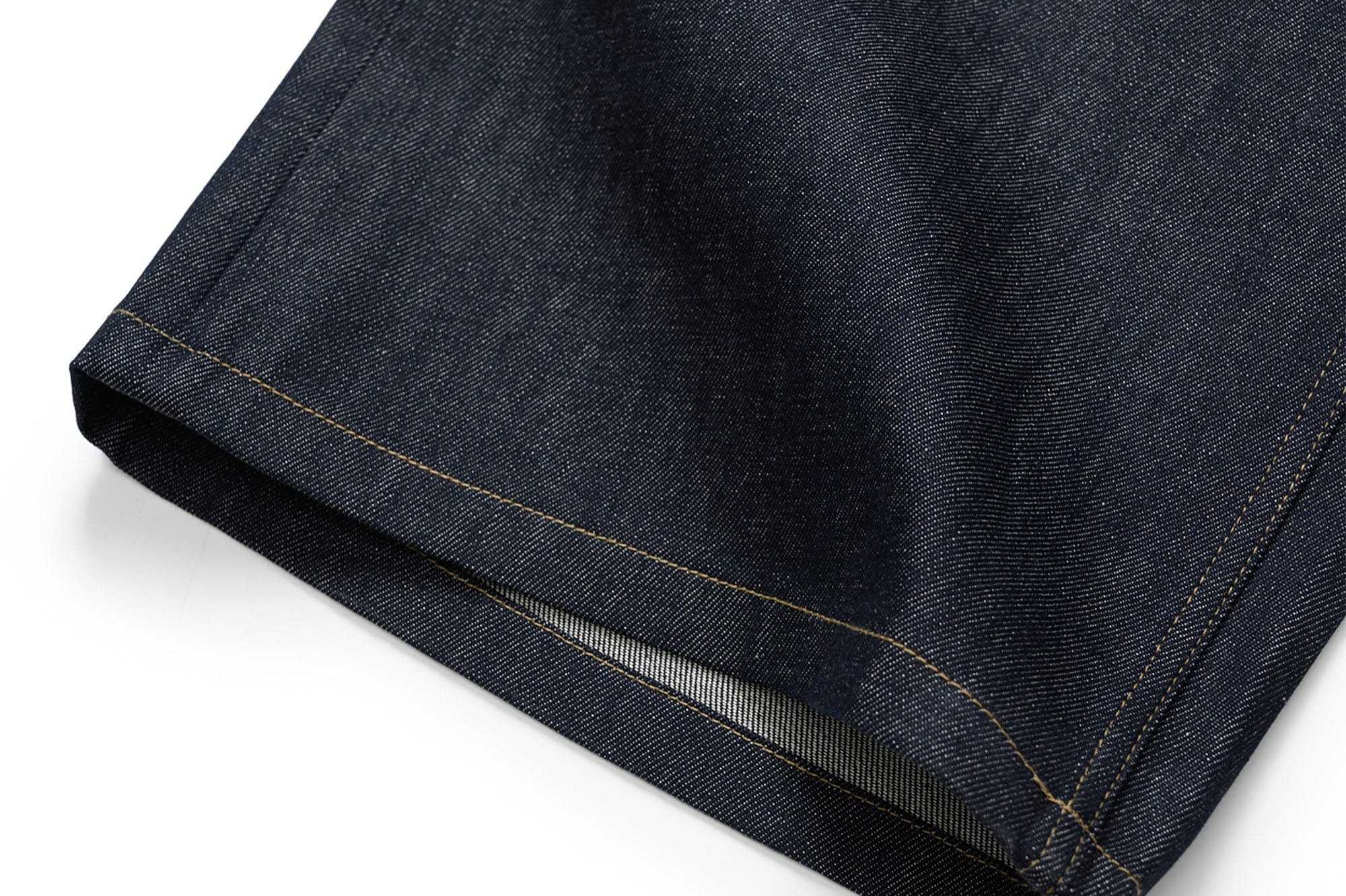 OKAYTHXBYE Paneled Double-Knee Wide-Leg Denim Pants-Jeans-S-Dark Blue-Free Shipping Leatheretro