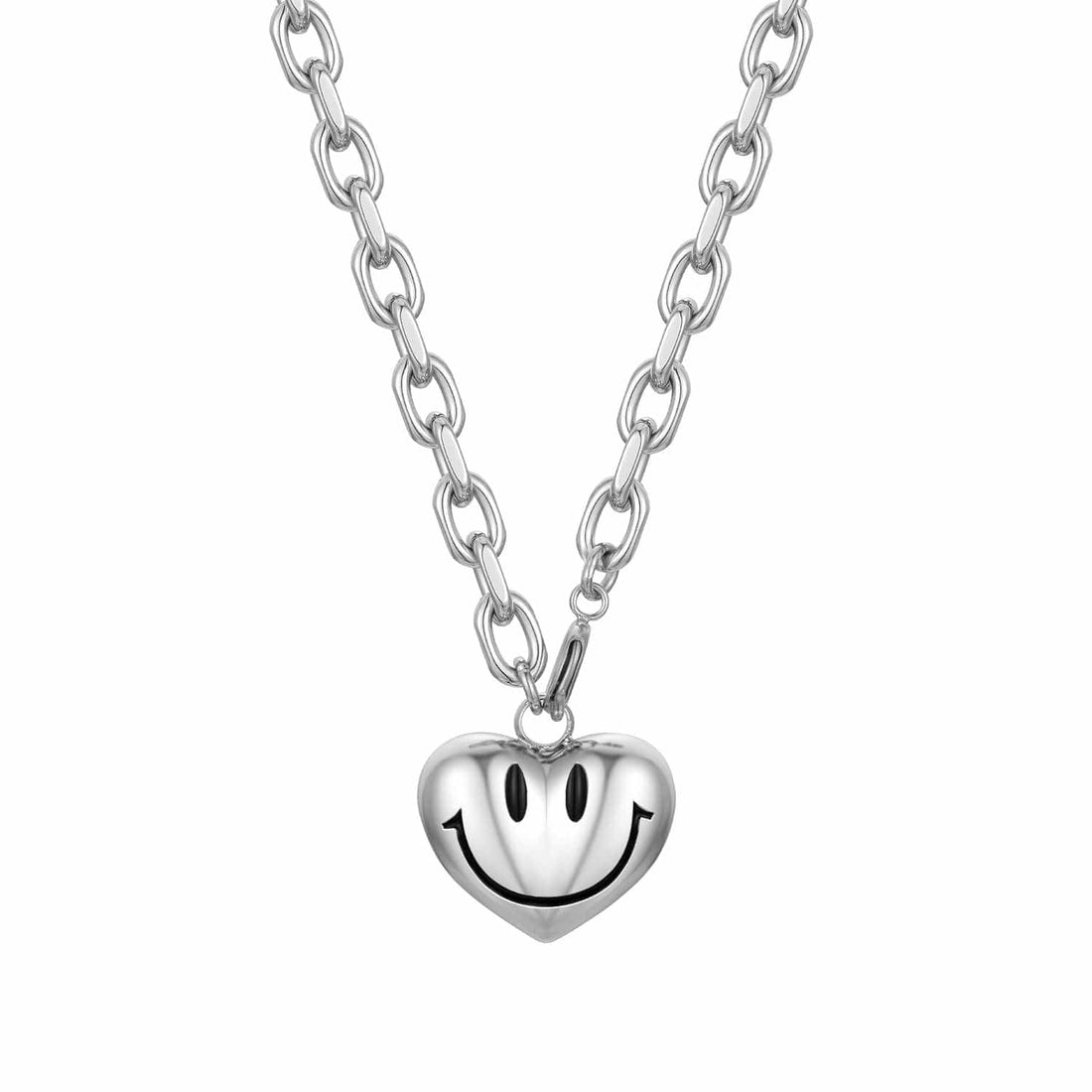 LURS Smiling Heart Necklace-Accessories-17.7 INCH | 45 CM-Free Shipping Leatheretro