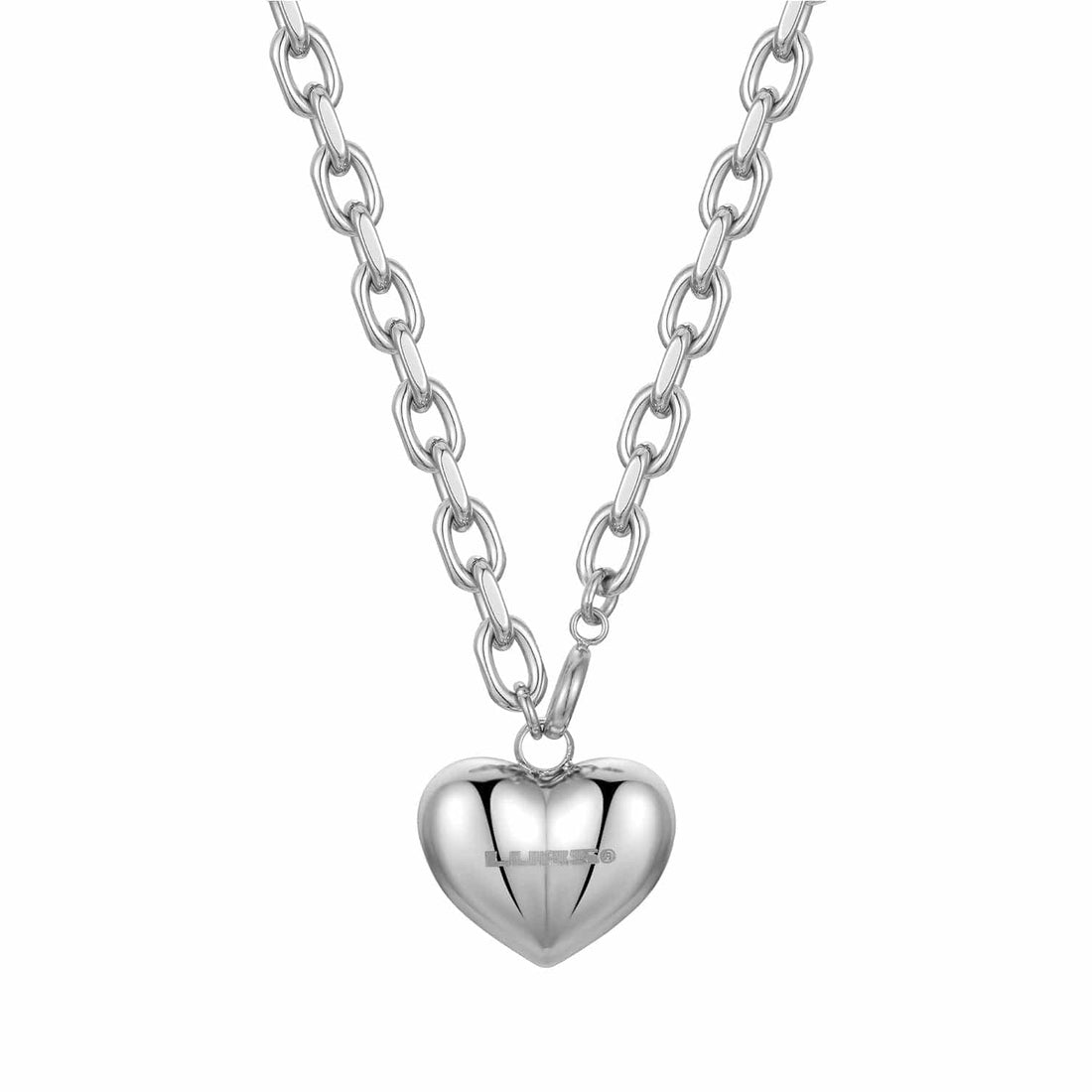 LURS Smiling Heart Necklace-Accessories-17.7 INCH | 45 CM-Free Shipping Leatheretro