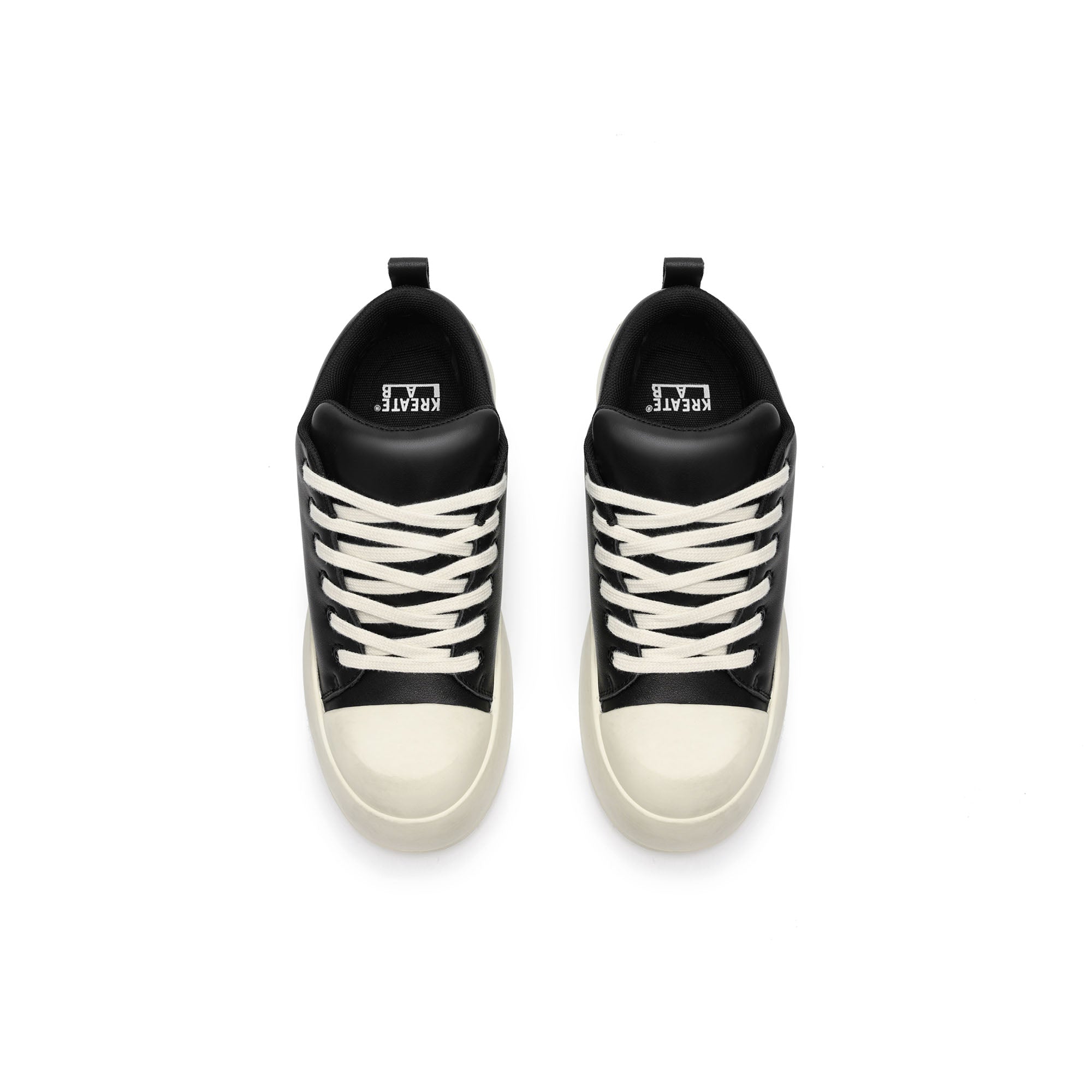 KREATE Rubber-Toe Jumbo Leather Sneaker-Shoes-US 4 (EU 36)-Free Shipping Leatheretro