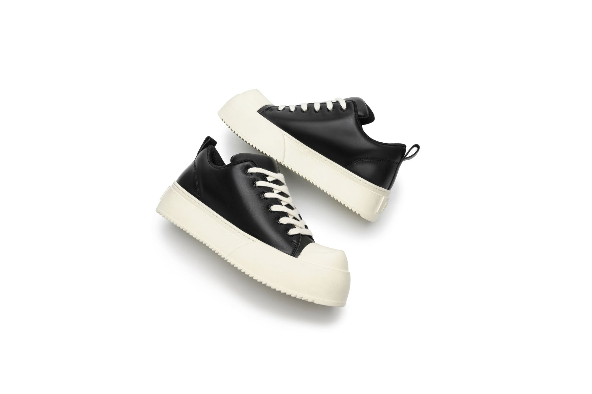 KREATE Rubber-Toe Jumbo Leather Sneaker-Shoes-US 4 (EU 36)-Free Shipping Leatheretro