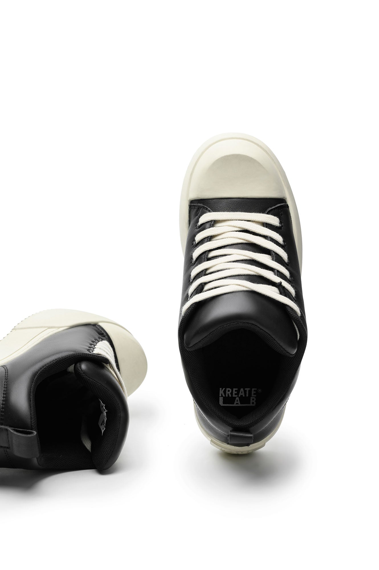 KREATE Rubber-Toe Jumbo Leather Sneaker-Shoes-US 4 (EU 36)-Free Shipping Leatheretro