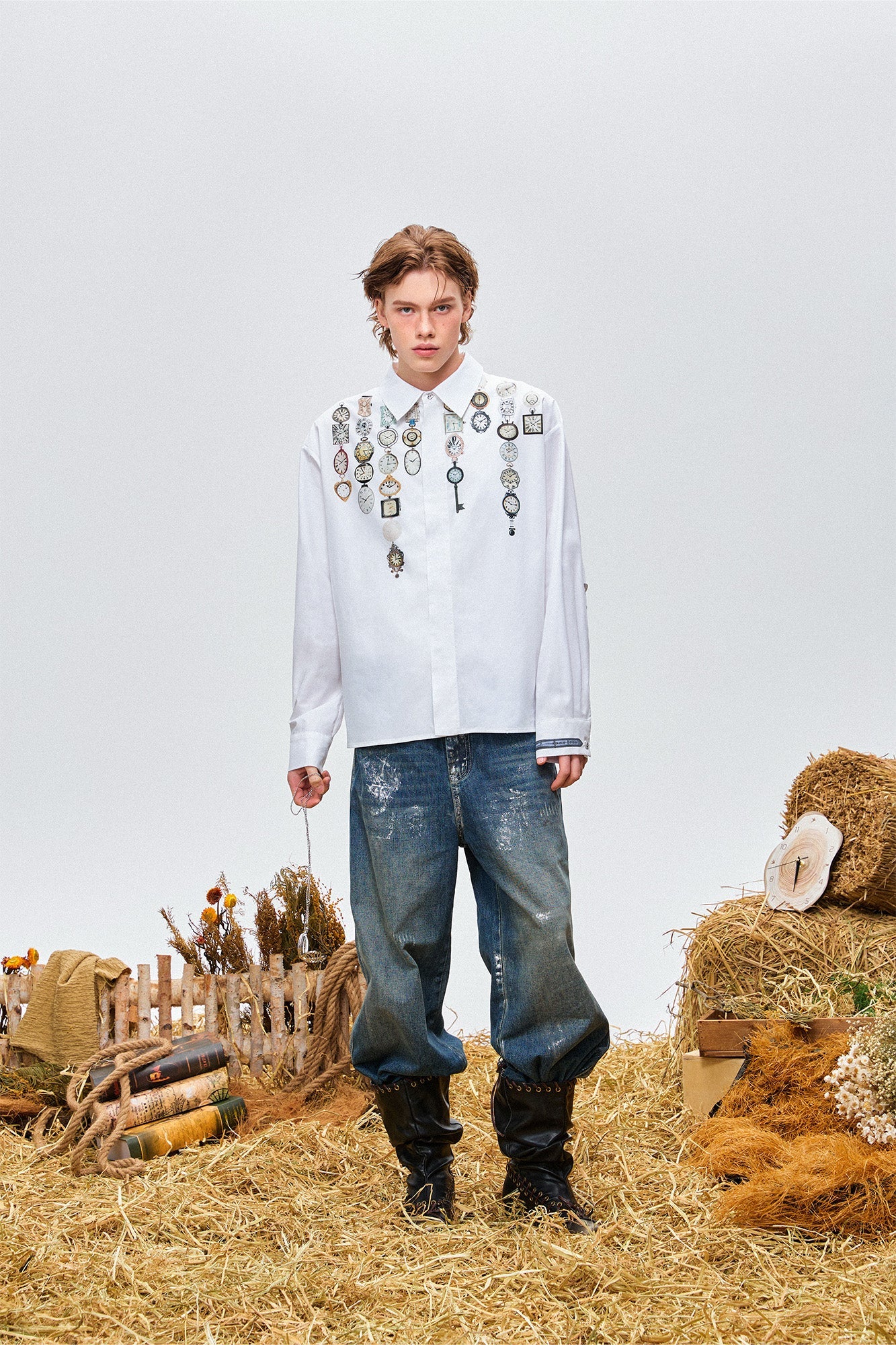 OIPWORD Watch Graphic Long-Sleeve Shirt-Shirt-S-Free Shipping Leatheretro