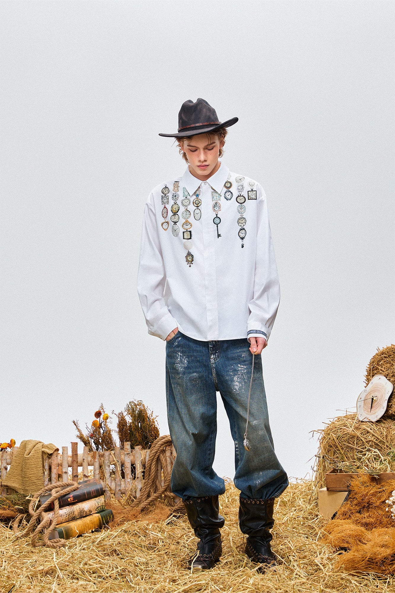 OIPWORD Watch Graphic Long-Sleeve Shirt-Shirt-S-Free Shipping Leatheretro