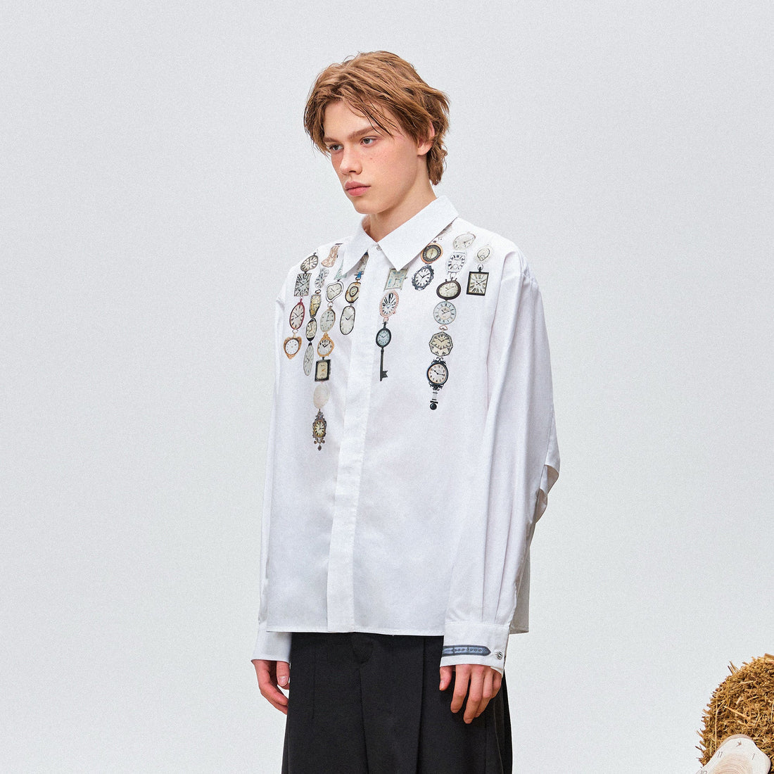 OIPWORD Watch Graphic Long-Sleeve Shirt-Shirt-S-Free Shipping Leatheretro