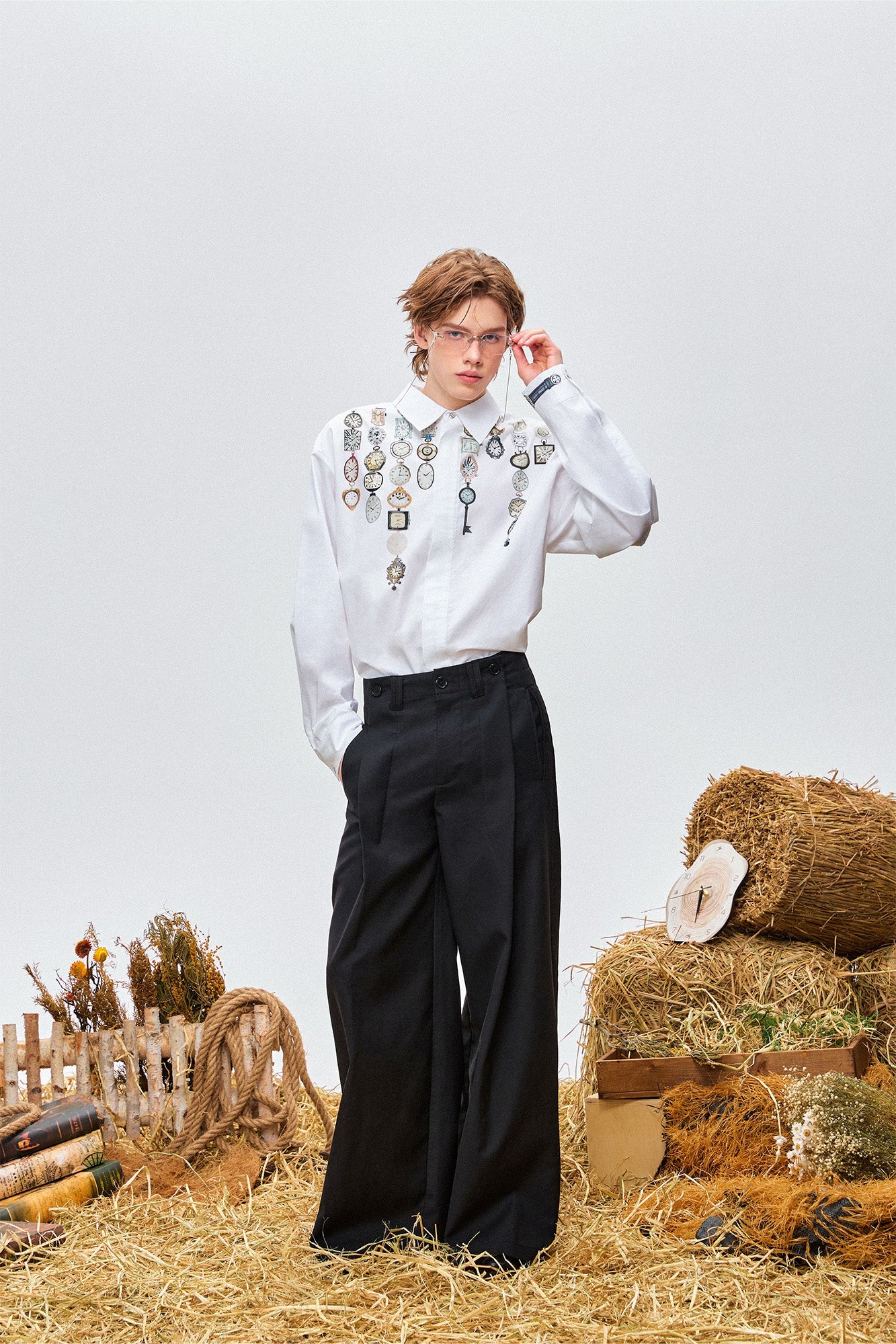 OIPWORD Watch Graphic Long-Sleeve Shirt-Shirt-S-Free Shipping Leatheretro