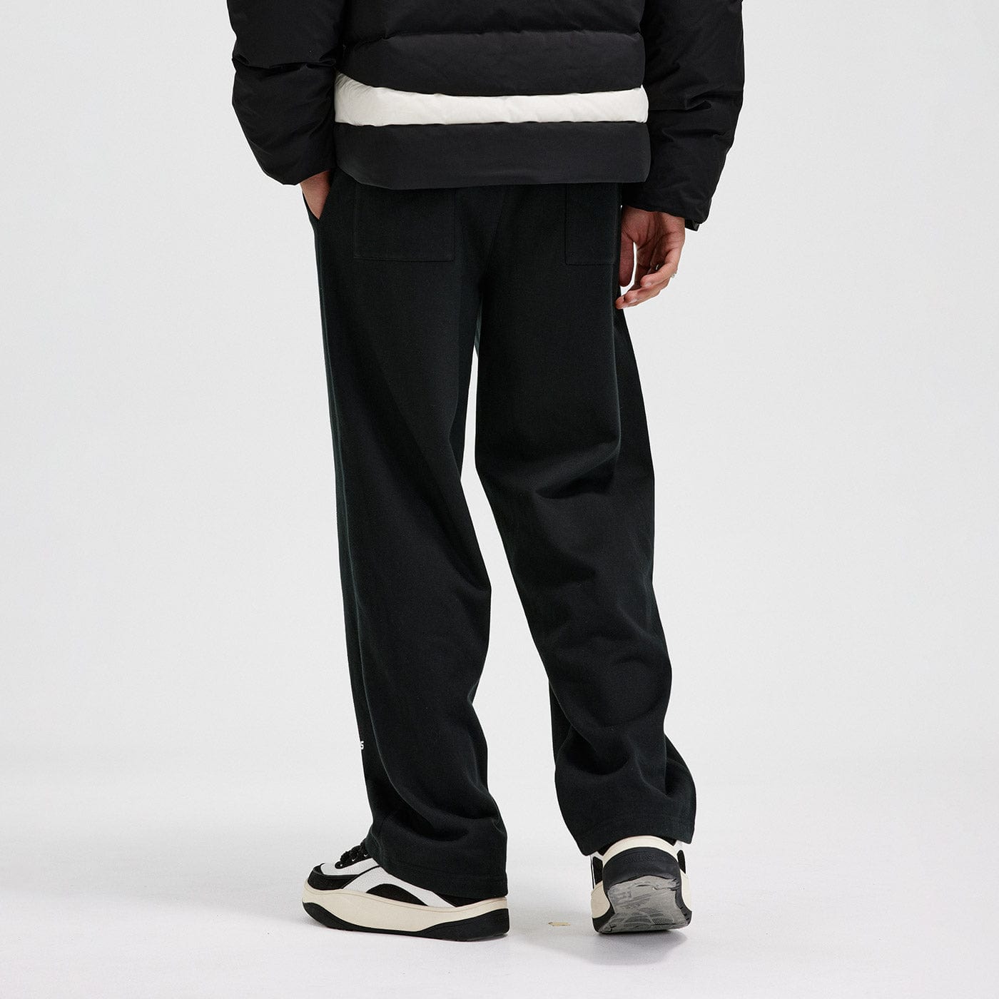 BONELESS Racing Logo Sweatpants-Pants-S-Grey-Free Shipping Leatheretro