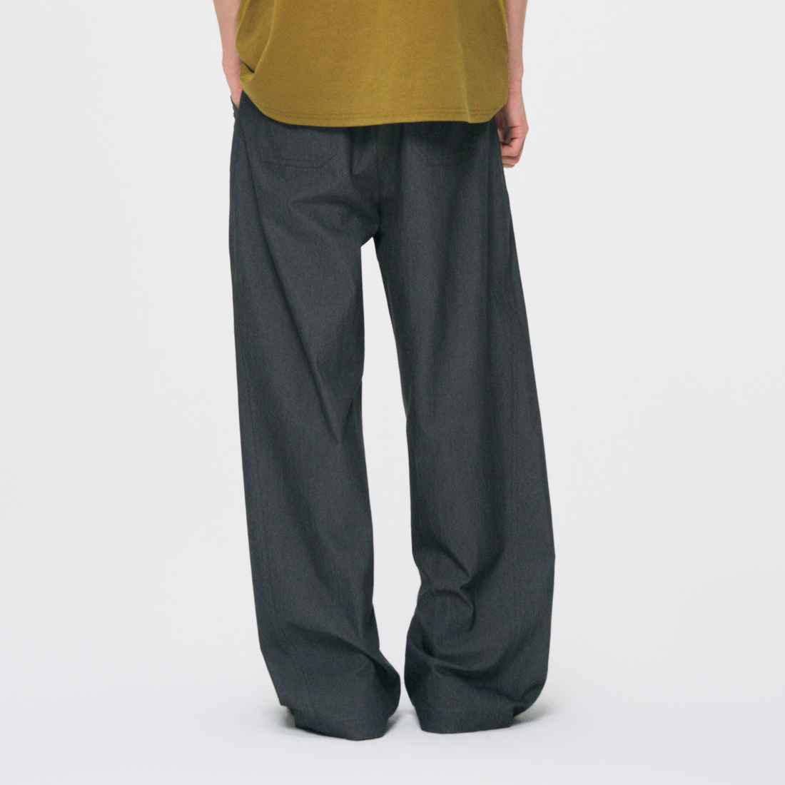 GONGHE REPUB Washed Studded Straight-Leg Pants-Pants-S-Free Shipping Leatheretro