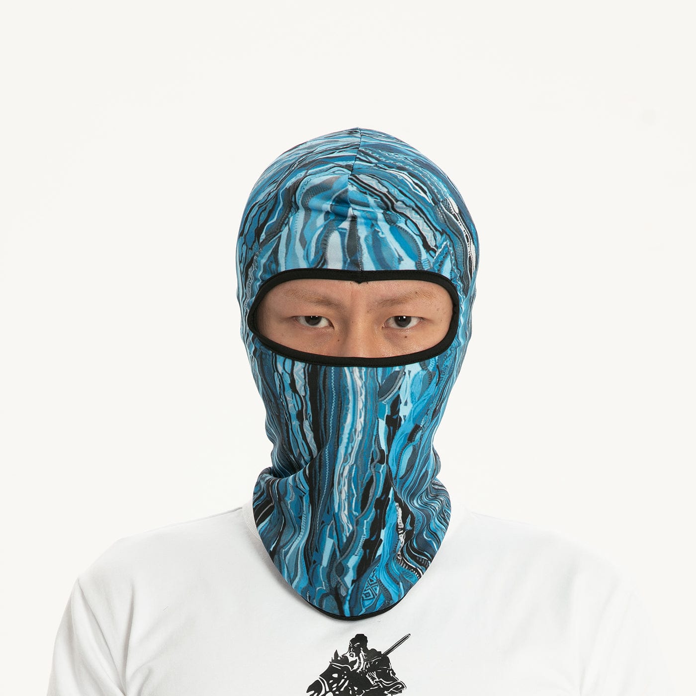 RTVG Abstract Striped UV-Protection Mask-Other Accessories-One Size-Blue-Free Shipping Leatheretro