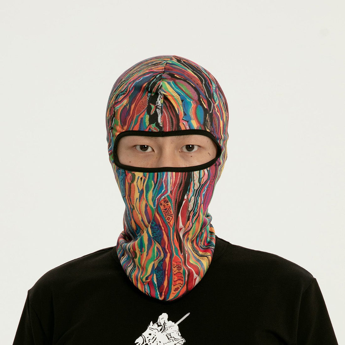 RTVG Abstract Striped UV-Protection Mask-Other Accessories-One Size-Pink-Free Shipping Leatheretro