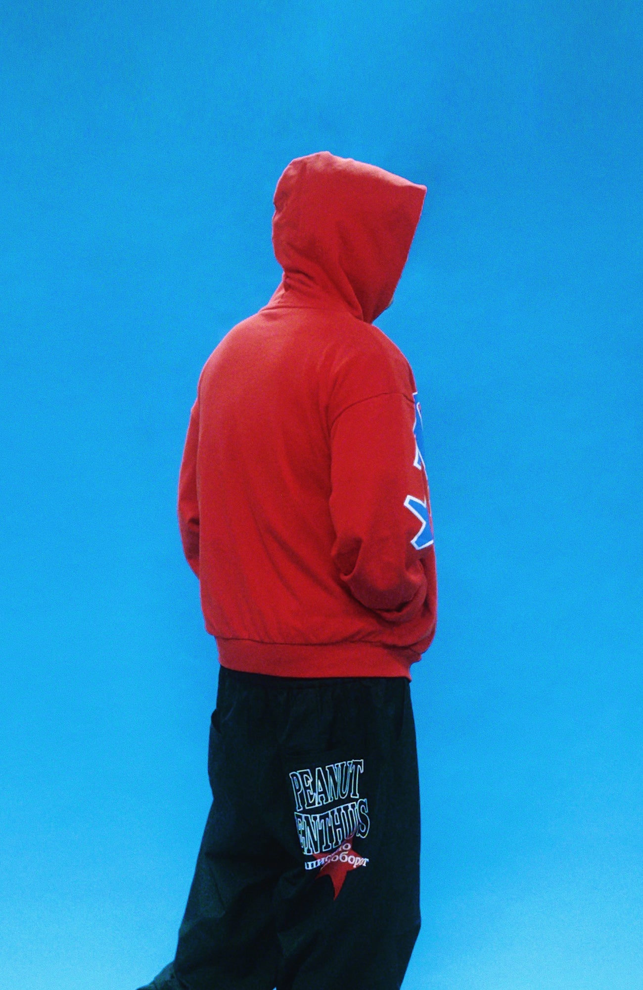 EVETS Foam Print Graphic Hoodie-Jacket-S-Red-Free Shipping Leatheretro